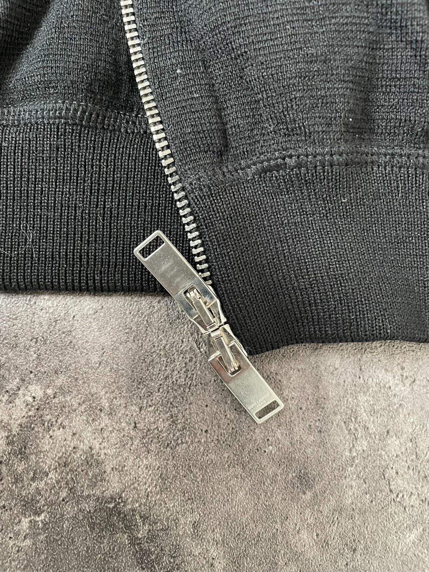 Saint Laurent Paris Saint Laurent Black Hooded Cardigan with Zippers Size US S / EU 44-46 / 1 - 4 Thumbnail