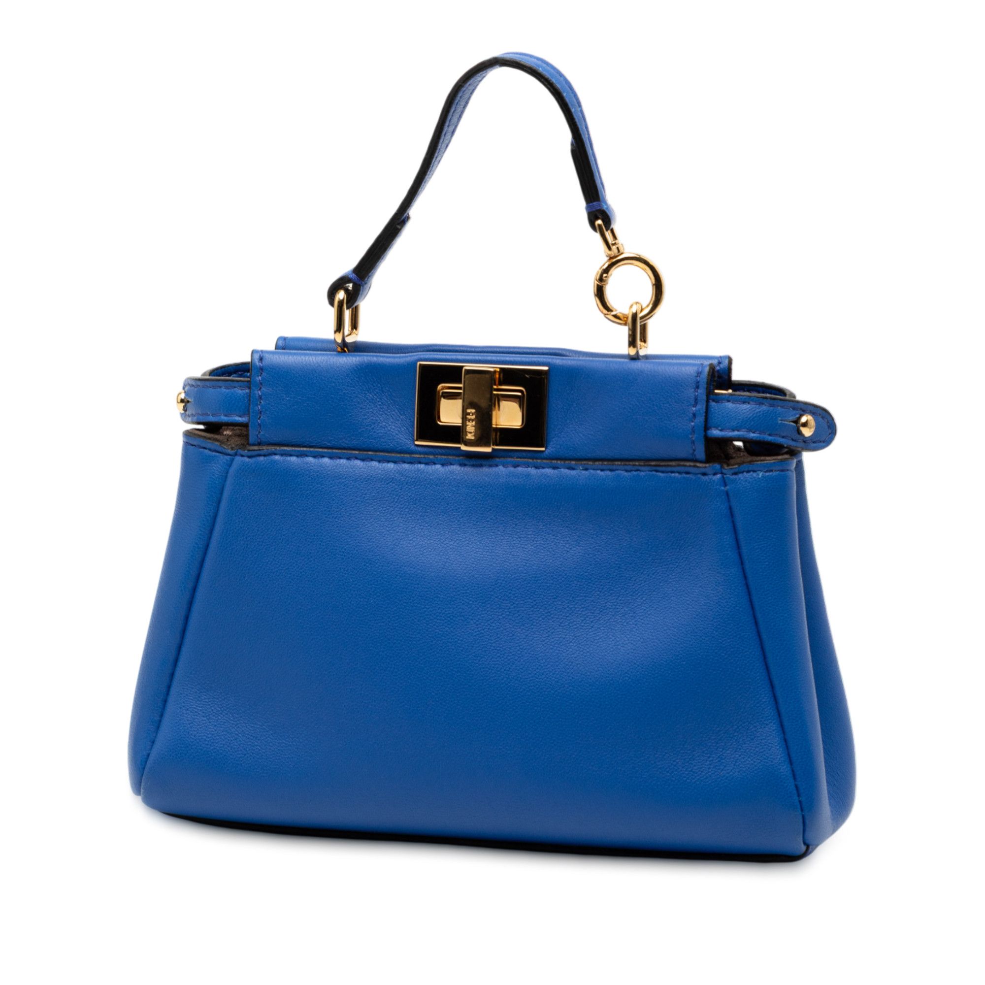 Fendi Fendi Micro Shiny Nappa Peekaboo Iconic Satchel Size ONE SIZE - 2 Thumbnail