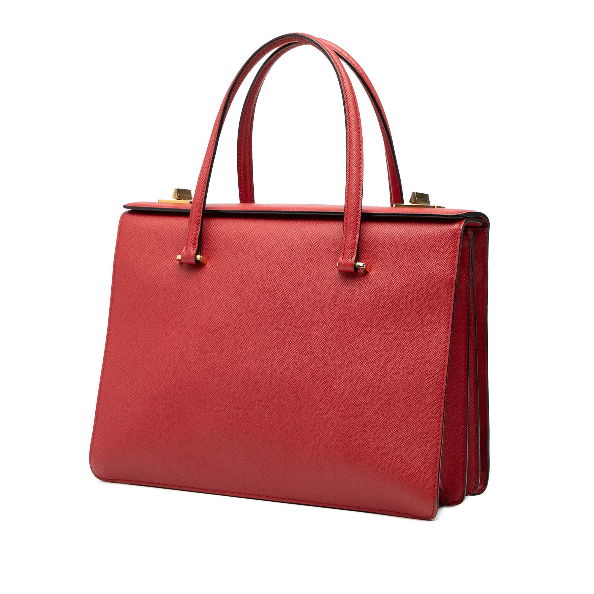 Prada Prada Saffiano Turnlock Handbag Size ONE SIZE - 2 Thumbnail