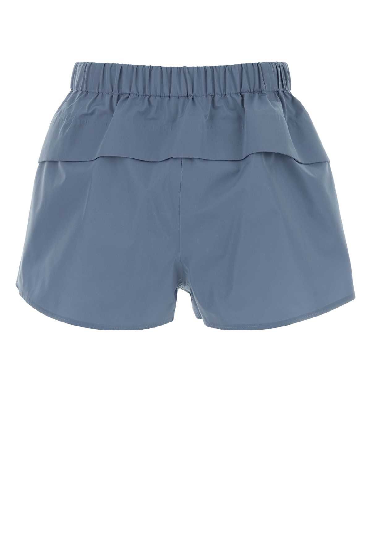 Prada Cerulean Blue Canvas Shorts Size 28" / US 6 / IT 42 - 2 Thumbnail