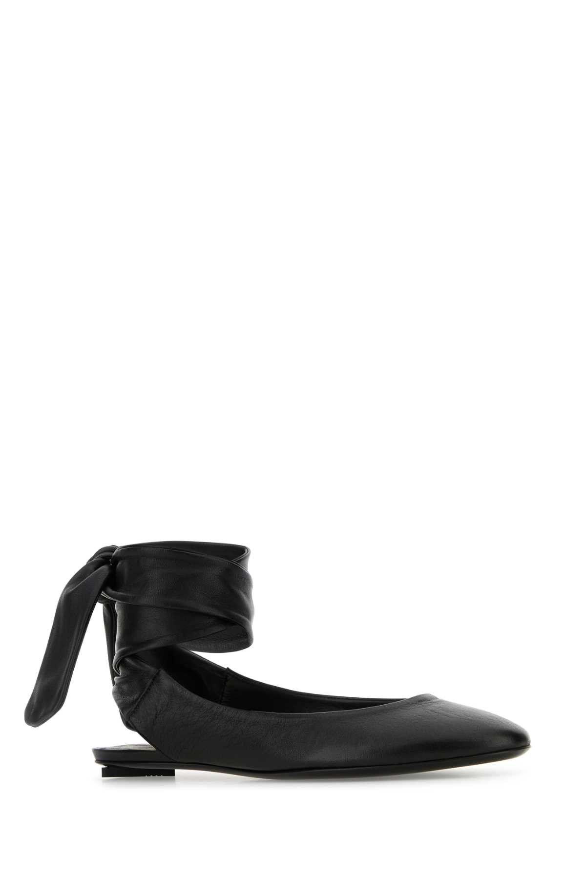The Attico Black Leather Cloã¨ Slippers Size US 10 / IT 40 - 2 Thumbnail