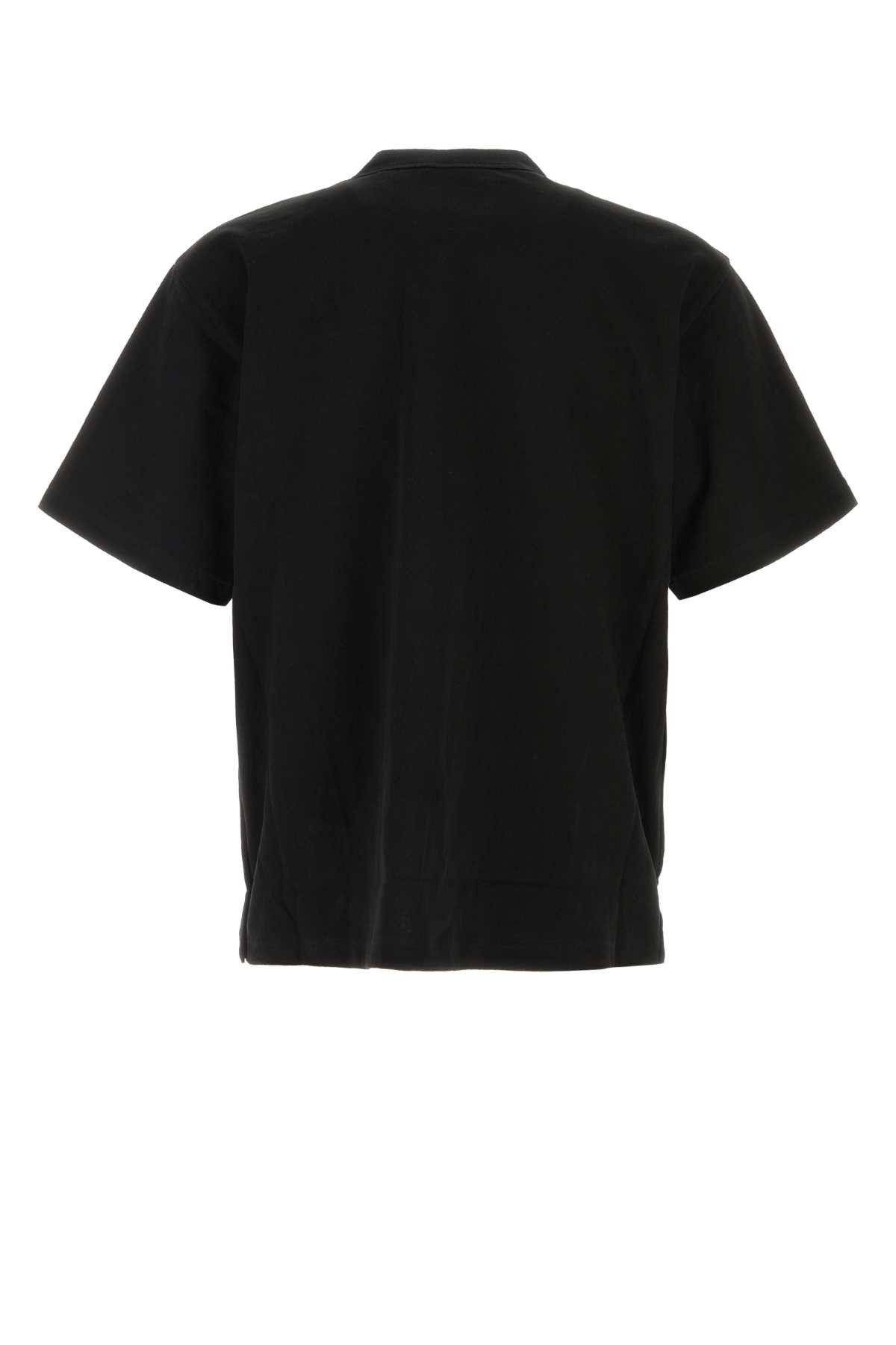 Sacai Black Cotton Sacai X Carhartt Wip T-Shirt Size US L / EU 52-54 / 3 - 2 Thumbnail
