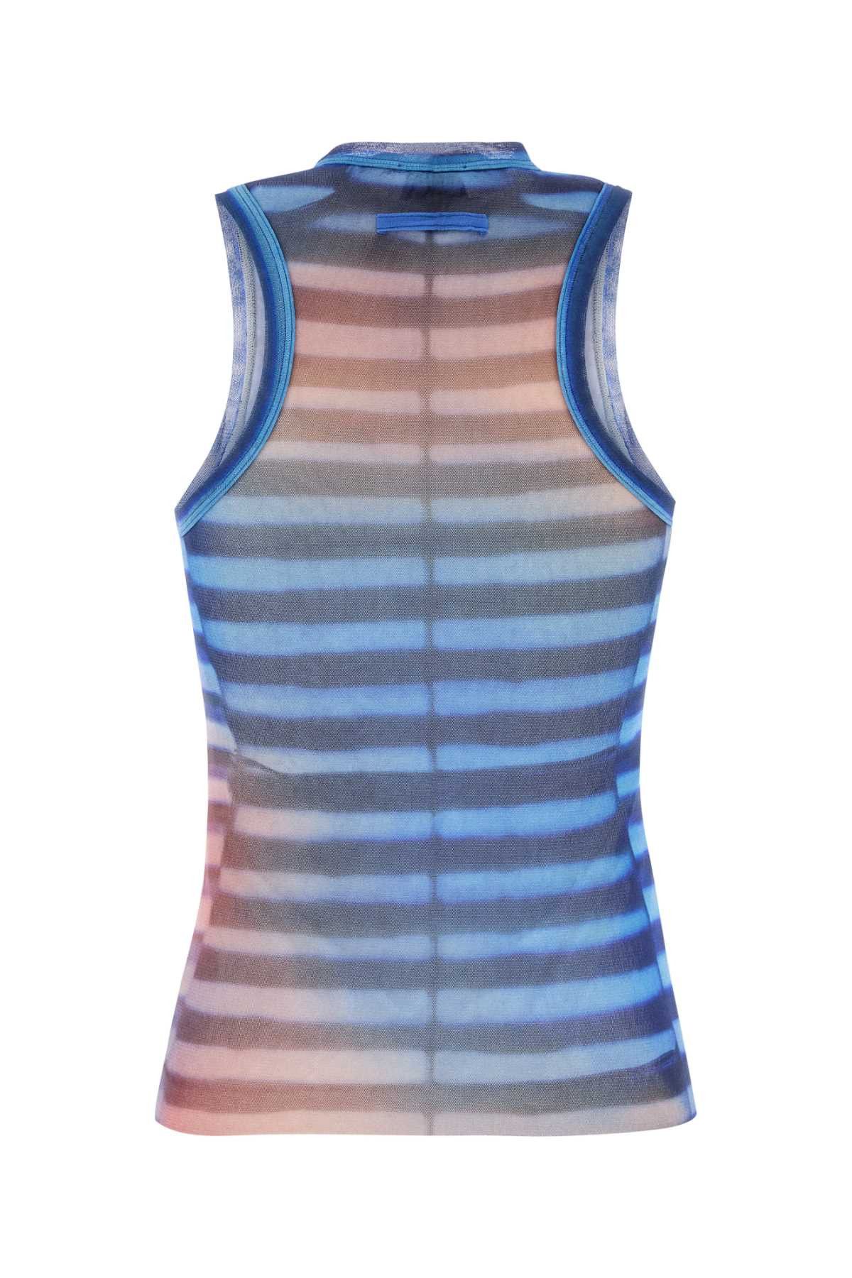 Jean Paul Gaultier Printed Tulle The Air Tank Top Size XS / US 0-2 / IT 36-38 - 2 Thumbnail