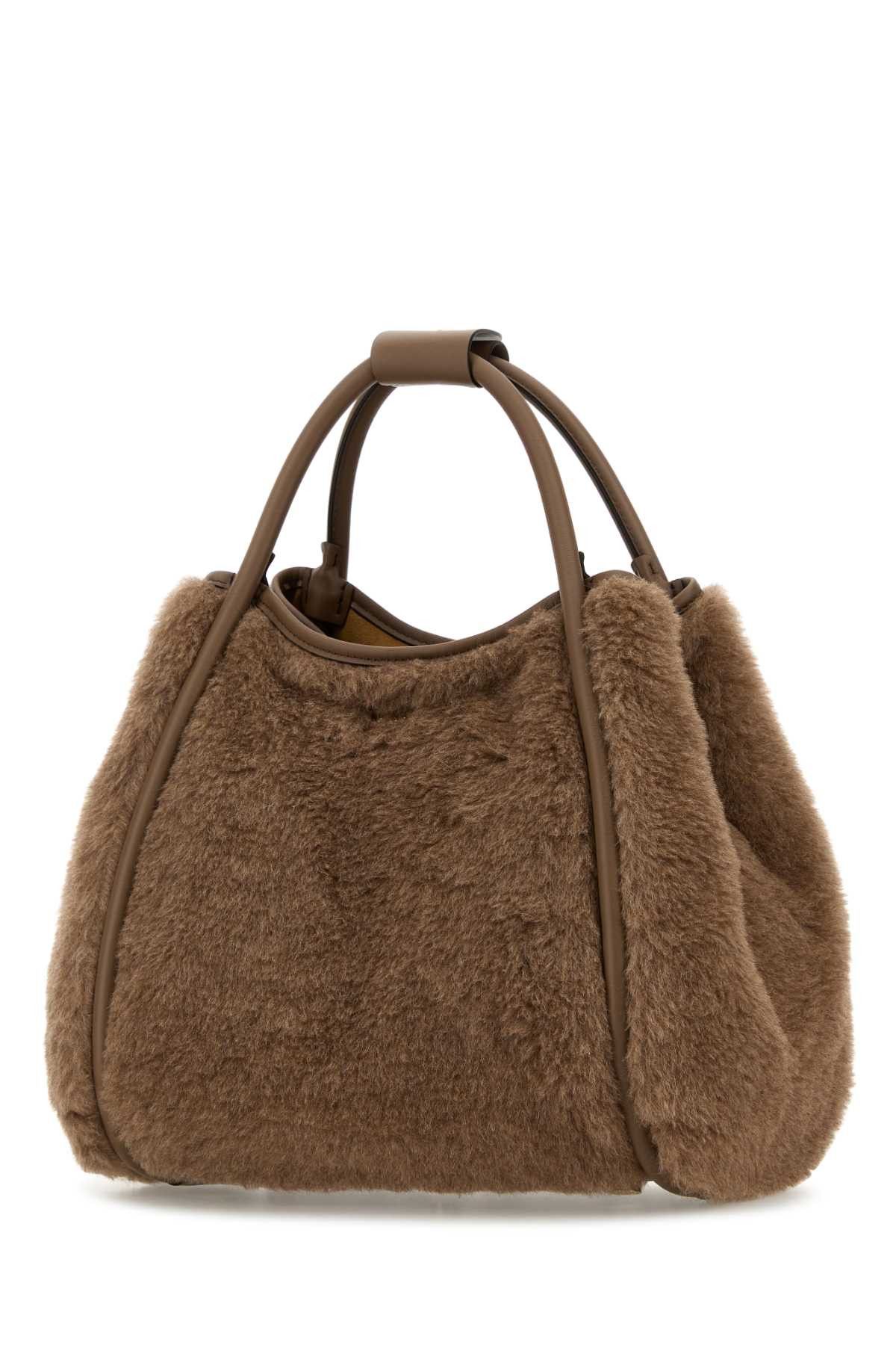 Max Mara Mud Teddy Marin Handbag Size ONE SIZE - 2 Thumbnail