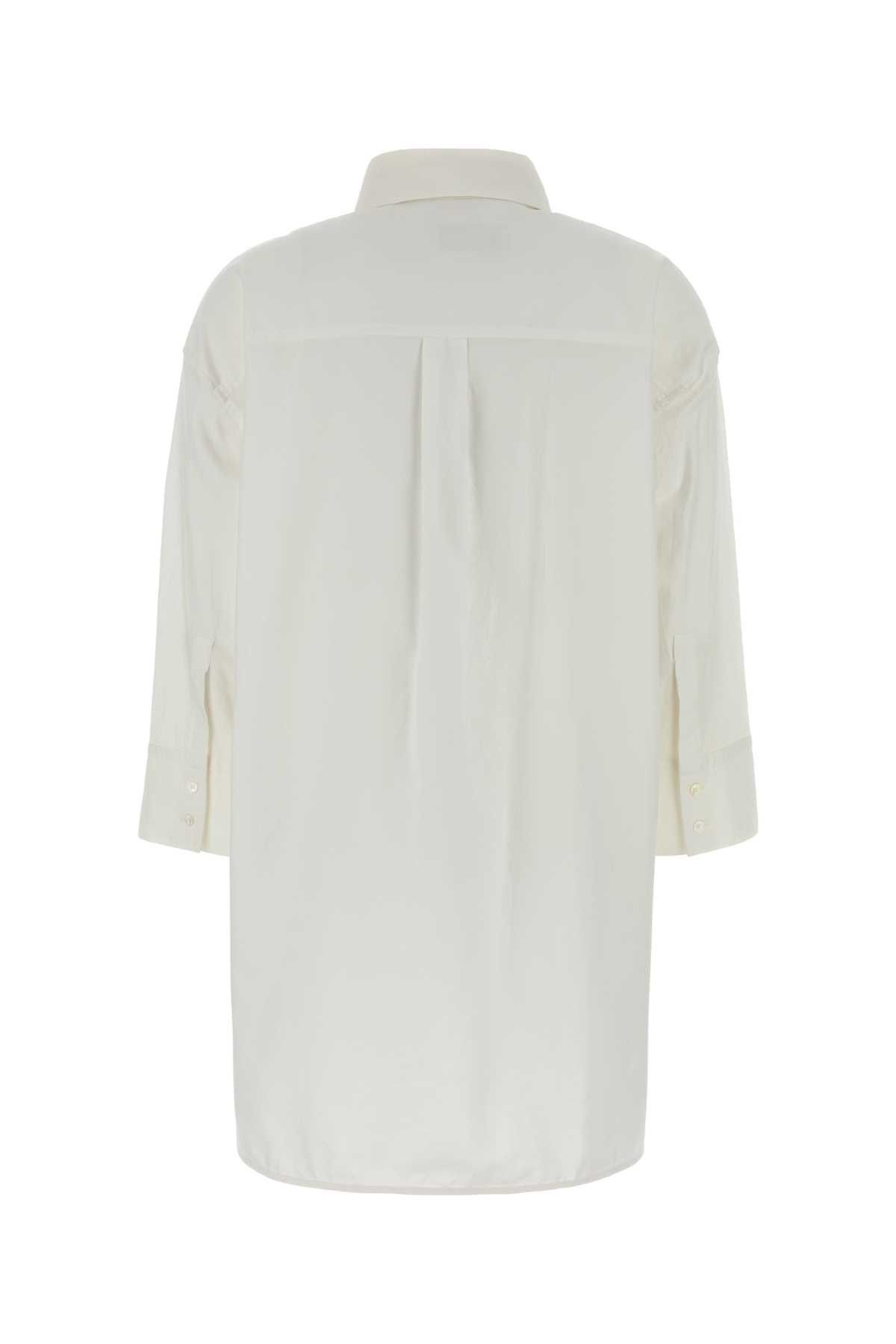 Weekend Max Mara White Cotton Oversize Queva Shirt Size M / US 6-8 / IT 42-44 - 2 Thumbnail