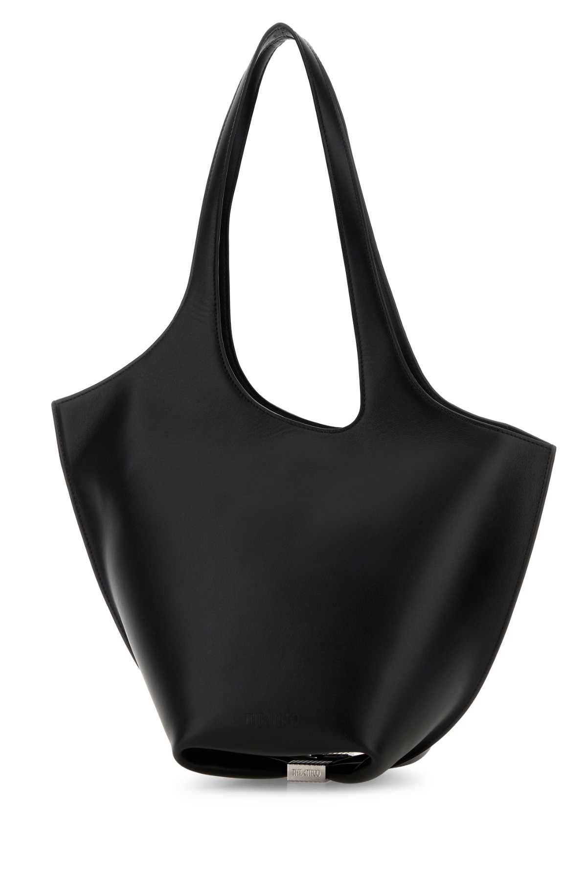 The Attico Black Leather Medium La Scoop Shoulder Bag Size ONE SIZE - 2 Thumbnail