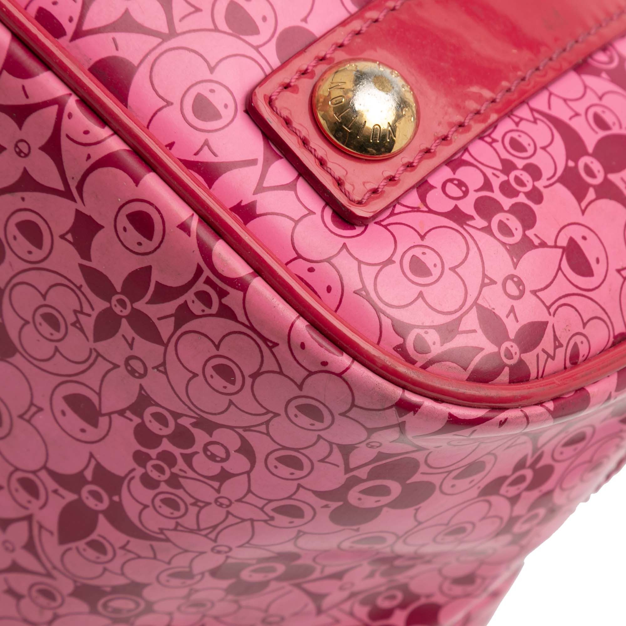 Louis Vuitton Louis Vuitton Takashi Murakami Coated Canvas Cosmic Blossom Tote PM Size ONE SIZE - 7 Thumbnail