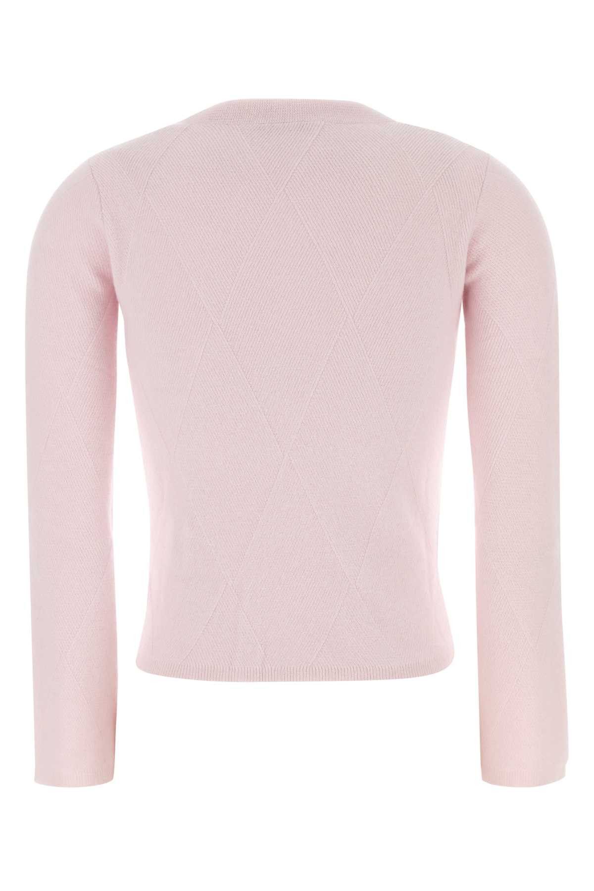 Max Mara Pastel Pink Cashmere Baffo Sweater Size M / US 6-8 / IT 42-44 - 2 Thumbnail