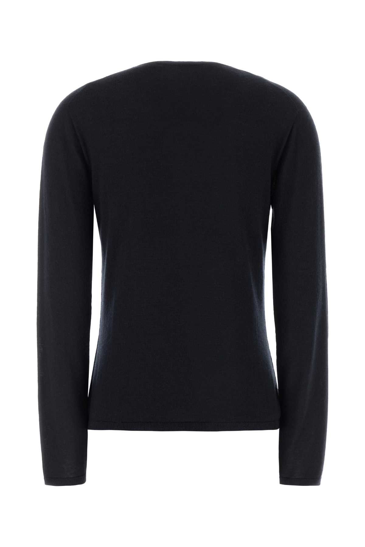 Max Mara Midnight Blue Cashmere Mxpittura Sweater Size M / US 6-8 / IT 42-44 - 2 Thumbnail
