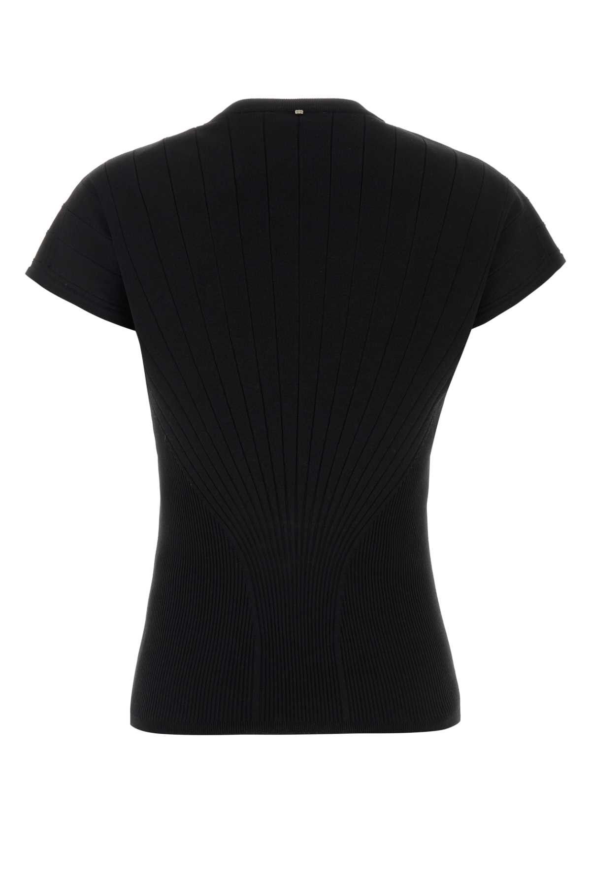Sportmax Black Viscose Blend Samba Top Size XL / US 12-14 / IT 48-50 - 2 Thumbnail