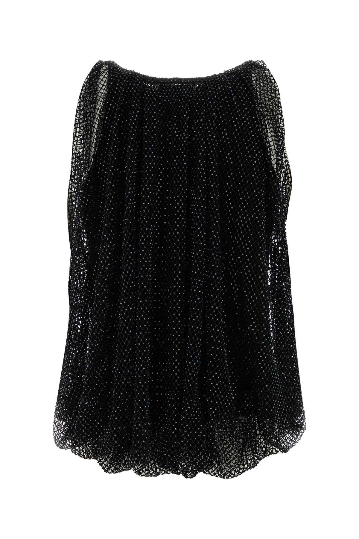 Sportmax Black Mesh Nodo Top Size XL / US 12-14 / IT 48-50 - 2 Thumbnail