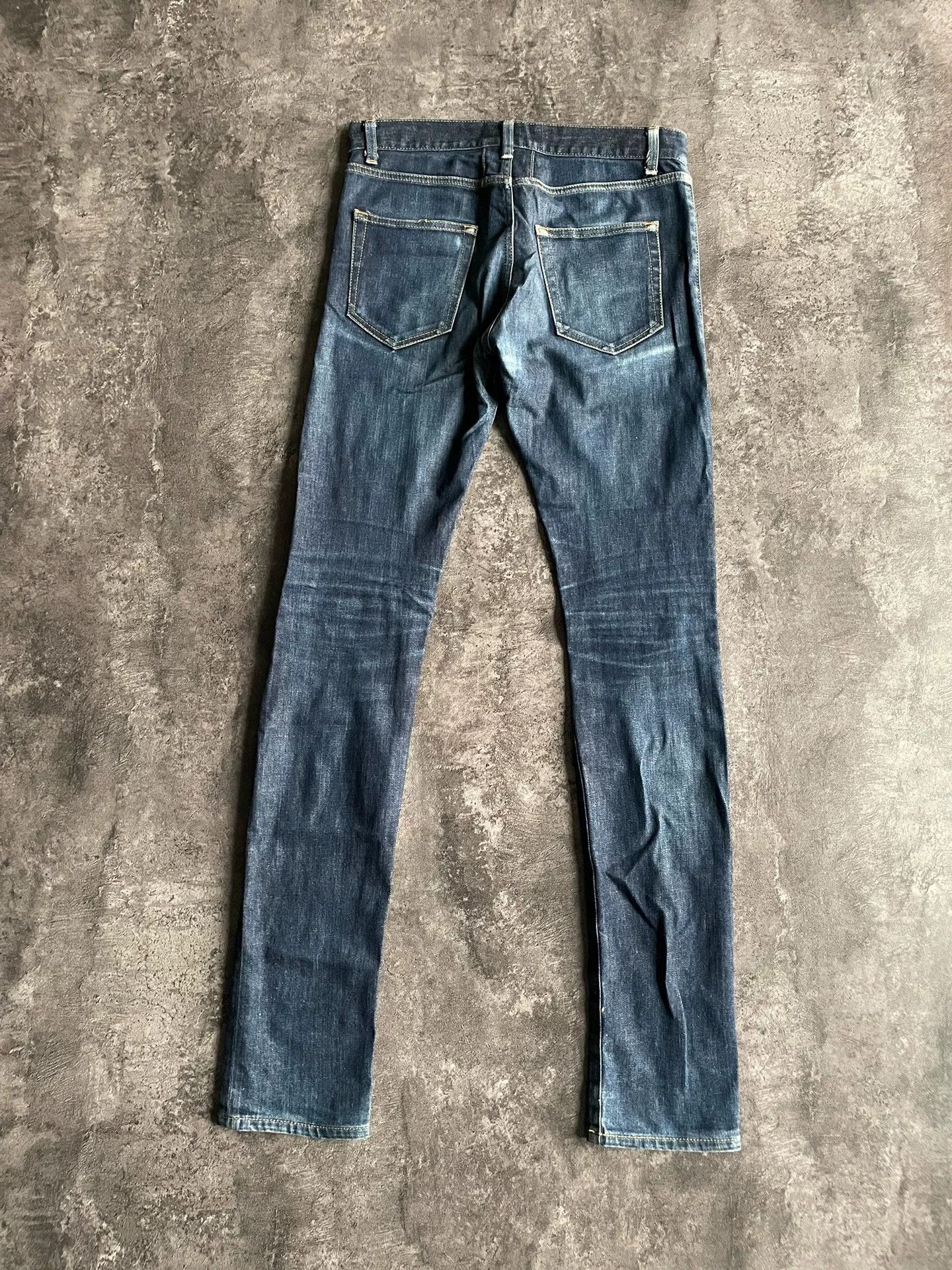 Saint Laurent Paris Saint Laurent Deep Blue Denim Pants Size 29 Size US 29 - 2 Thumbnail