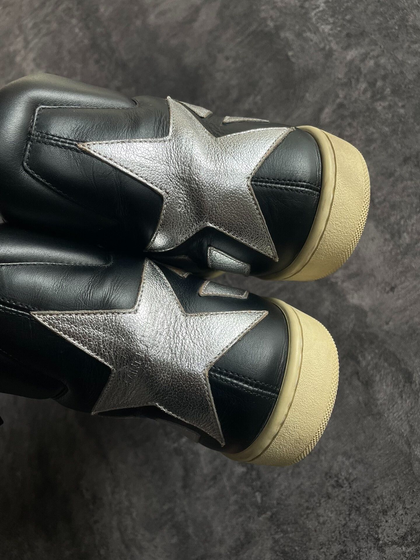 Saint Laurent Paris saint laurent black and silver high-top sneakers Size US 8 / EU 41 - 5 Thumbnail