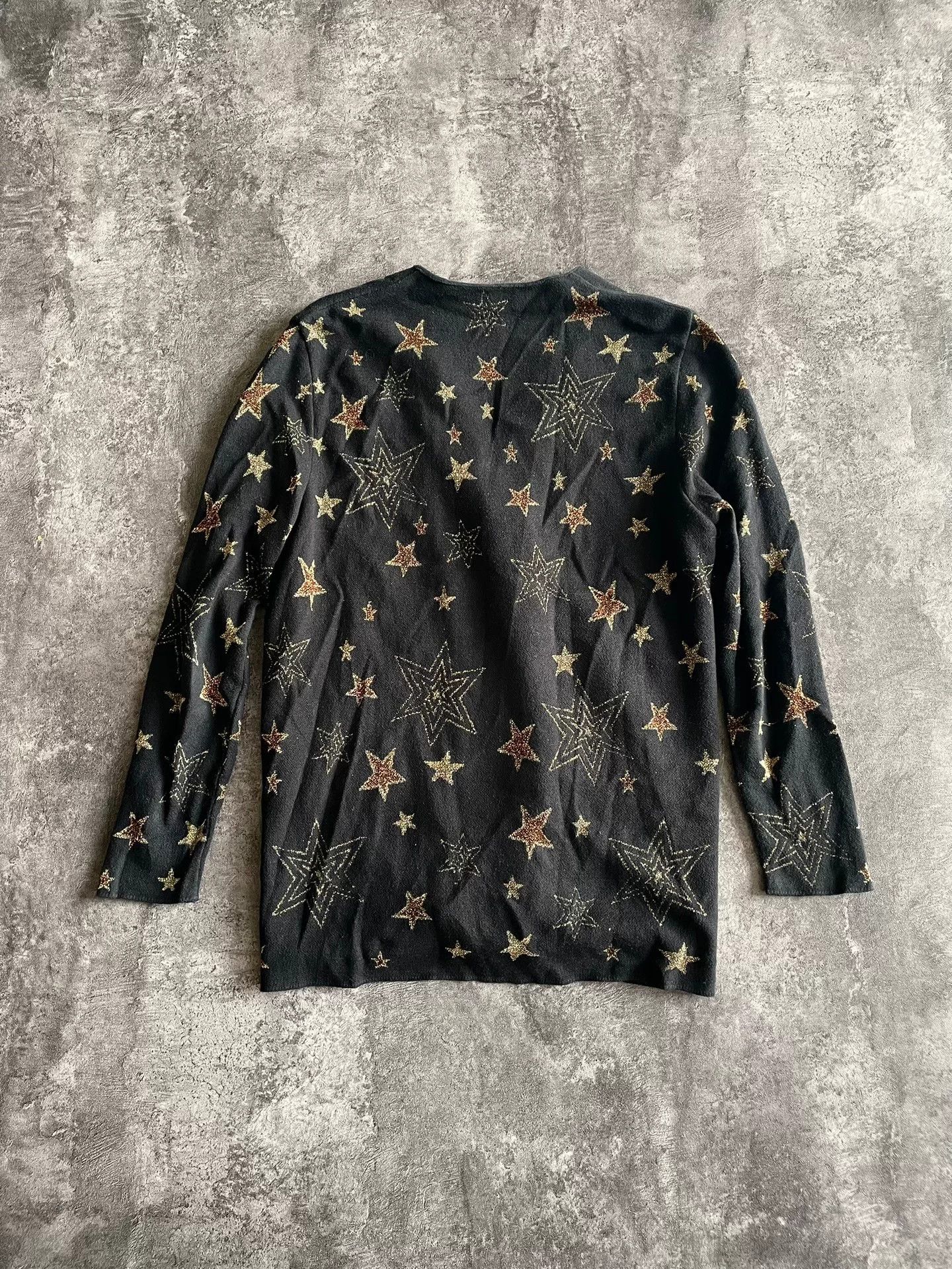 Yves Saint Laurent saint laurent star design cardigan in black Size XS / US 0-2 / IT 36-38 - 2 Thumbnail