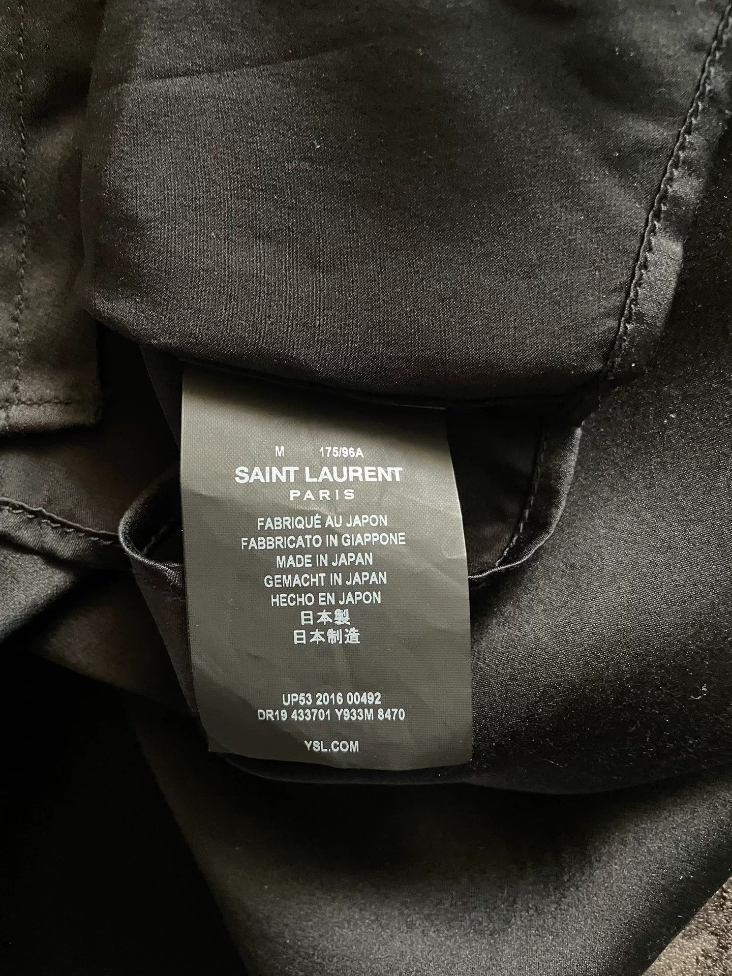 Saint Laurent Paris black and red silk shirt by Saint Laurent Size US M / EU 48-50 / 2 - 6 Thumbnail