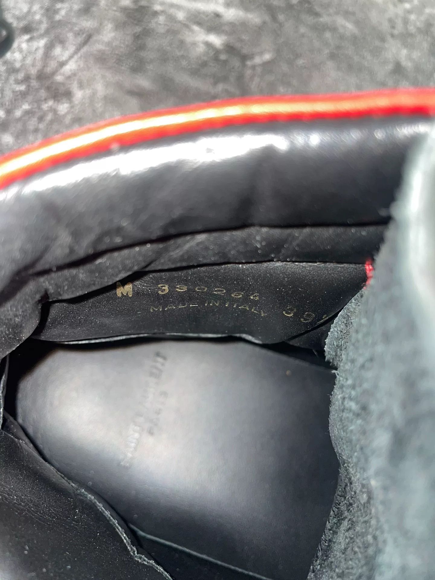 Saint Laurent Paris Saint Laurent Black and Red High-Top Sneakers Size US 8.5 / EU 41-42 - 8 Thumbnail