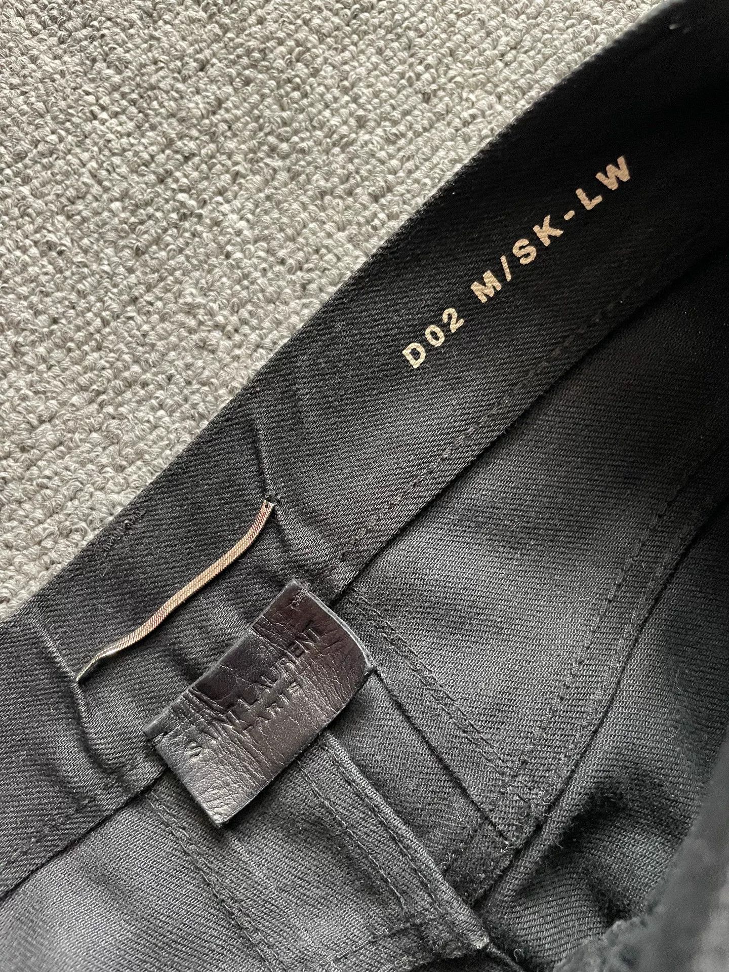 Saint Laurent Paris Saint Laurent Waxed Black Denim Pants Size US 27 - 7 Thumbnail
