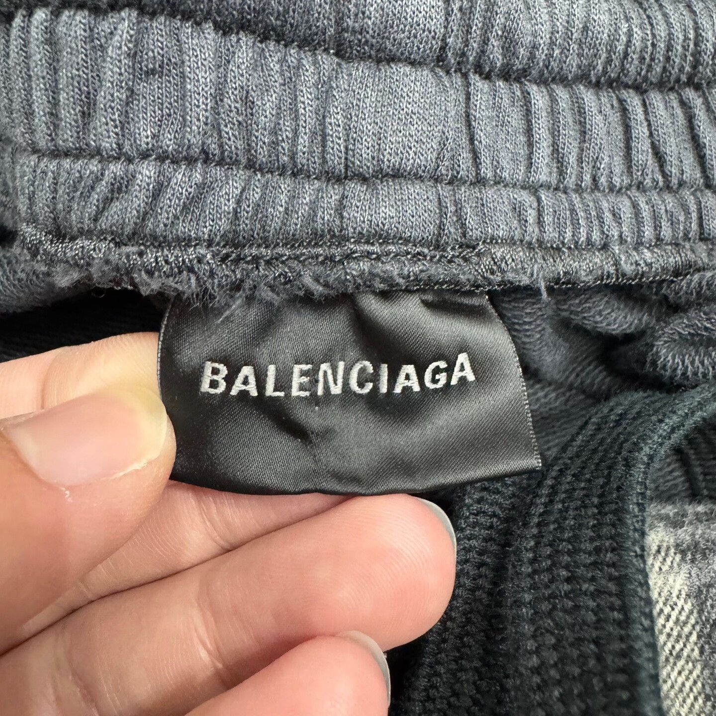 Balenciaga Checked Side Panel Casual Pants