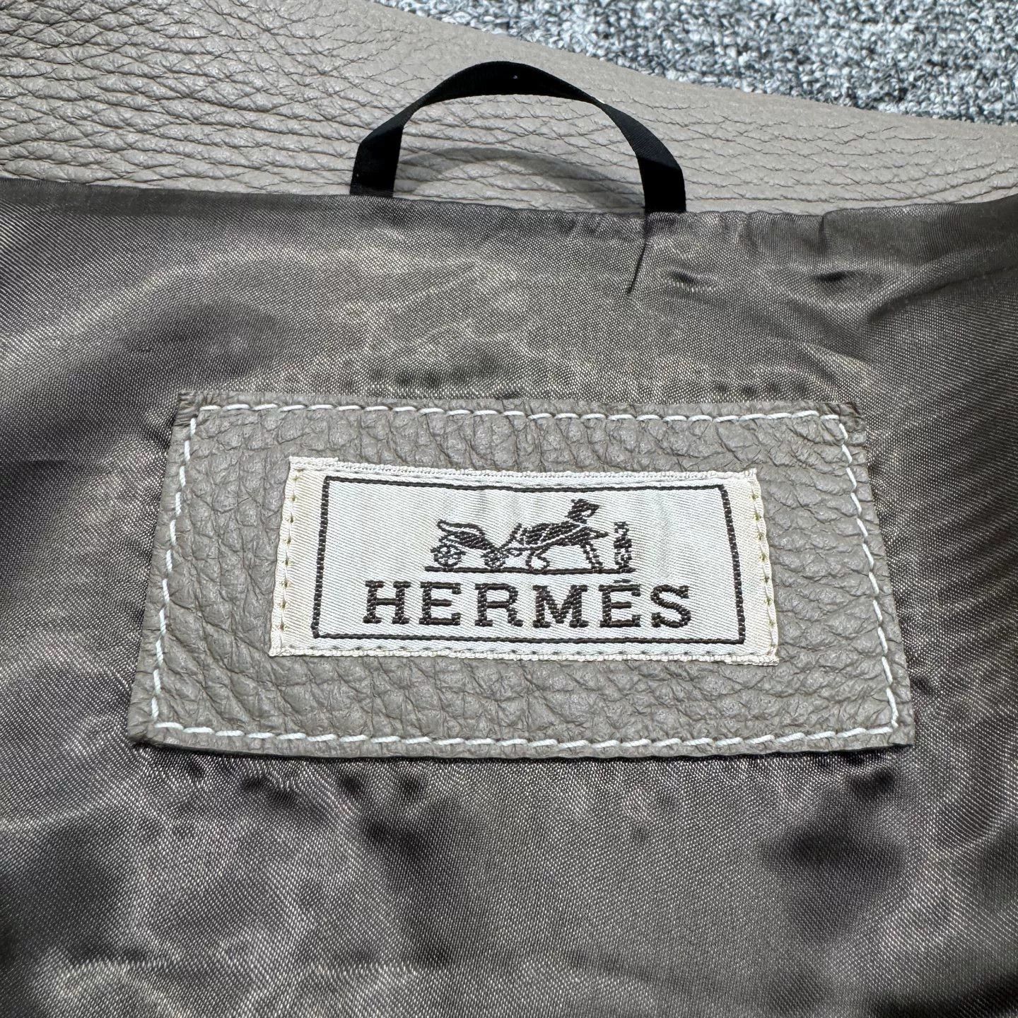 Hermes hermes suede jacket in beige size 50 Size US L / EU 52-54 / 3 - 3 Thumbnail