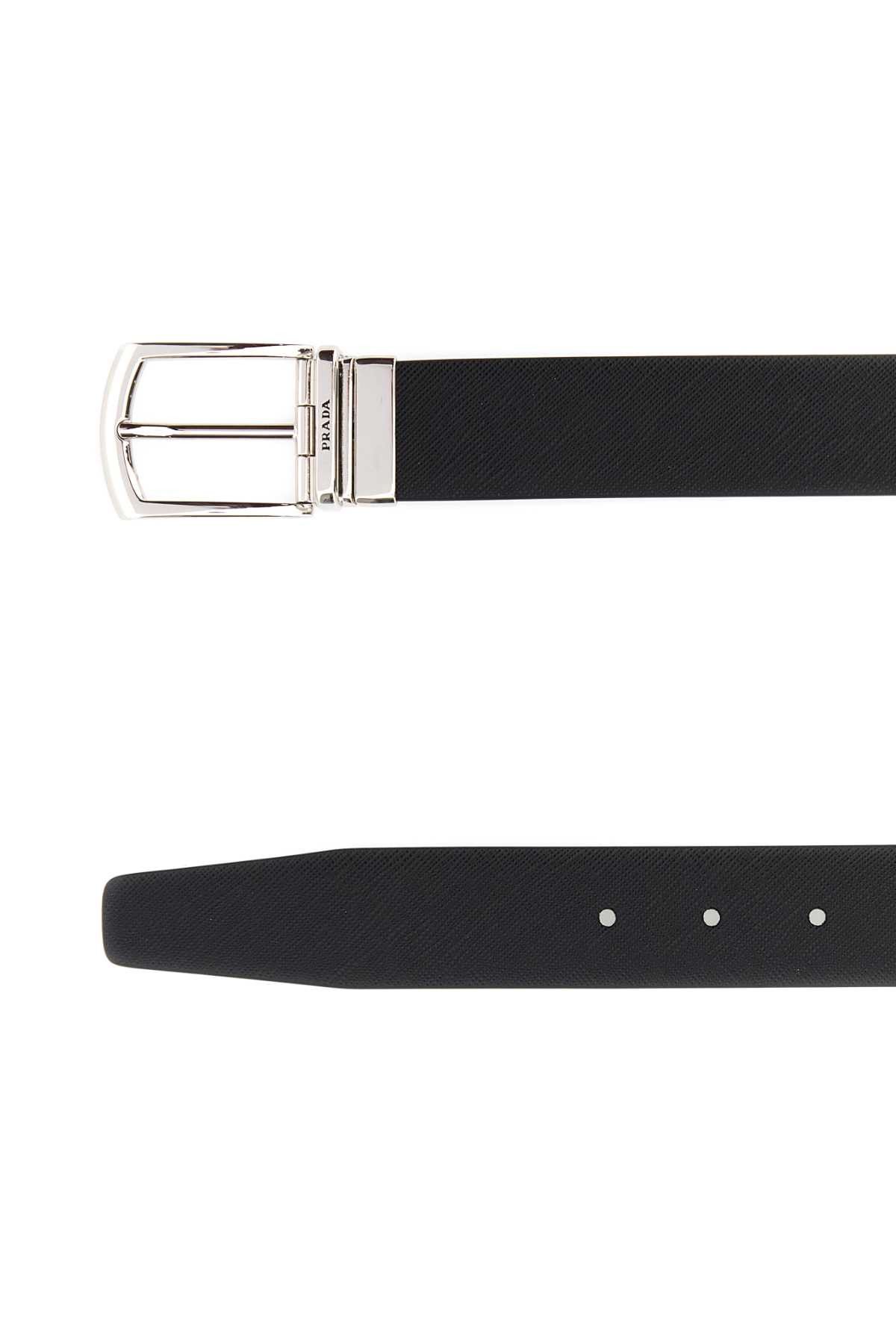 Prada Black Leather Belt Size ONE SIZE - 2 Thumbnail