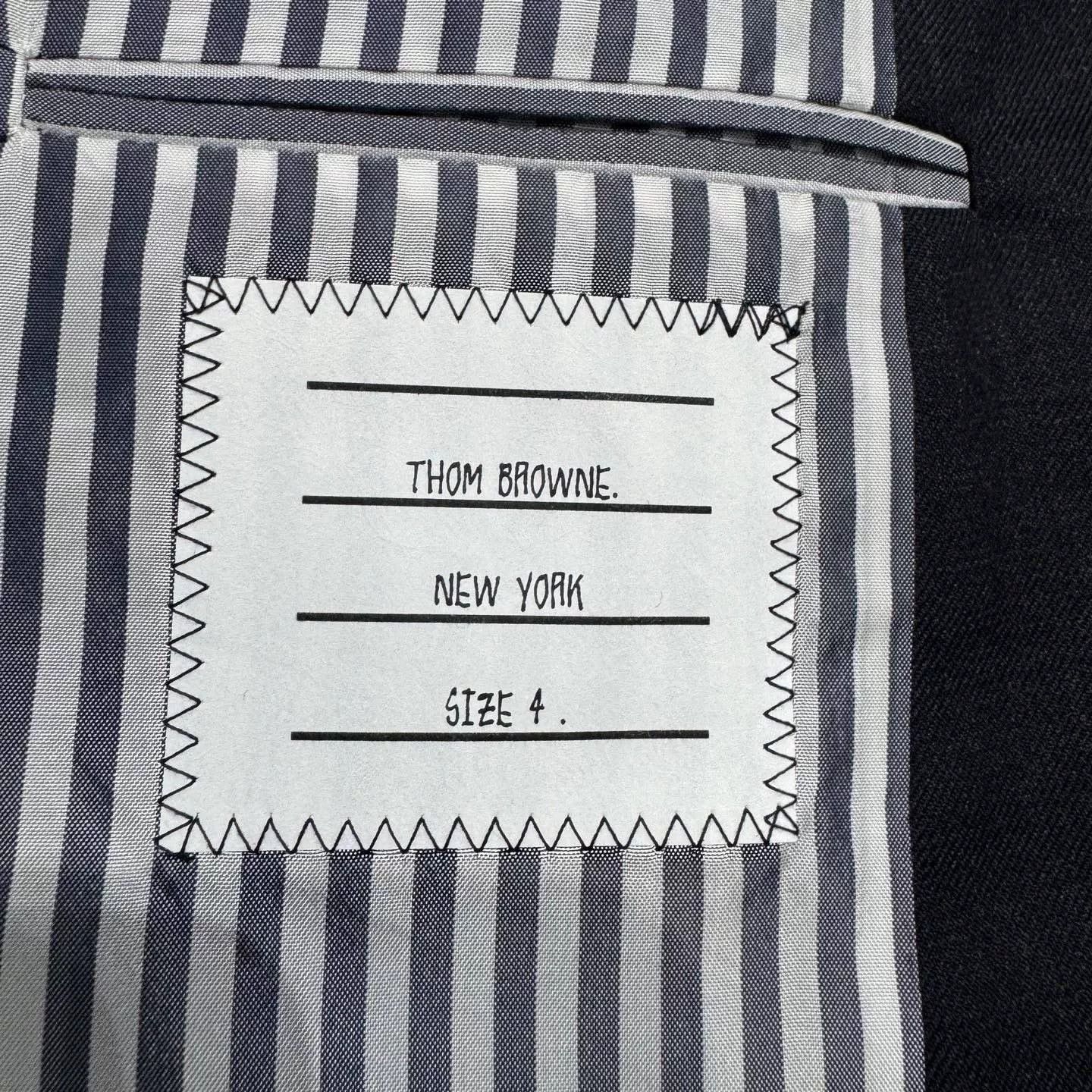 Thom Browne thom browne dark gray wool blazer Size US M / EU 48-50 / 2 - 4 Thumbnail