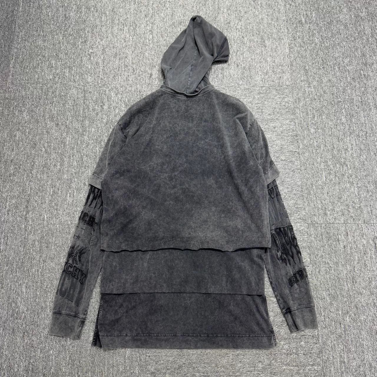 Givenchy Givenchy Hooded Layered Pullover Shirt Size US M / EU 48-50 / 2 - 2 Thumbnail