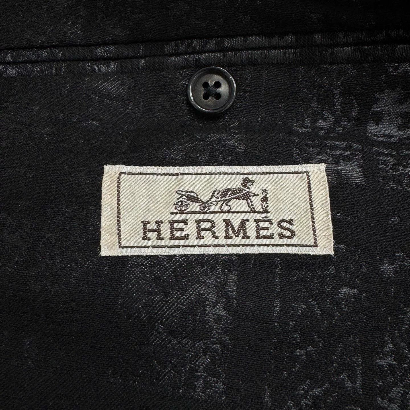 Hermes hermes velvet checkered suit jacket Size US L / EU 52-54 / 3 - 4 Thumbnail
