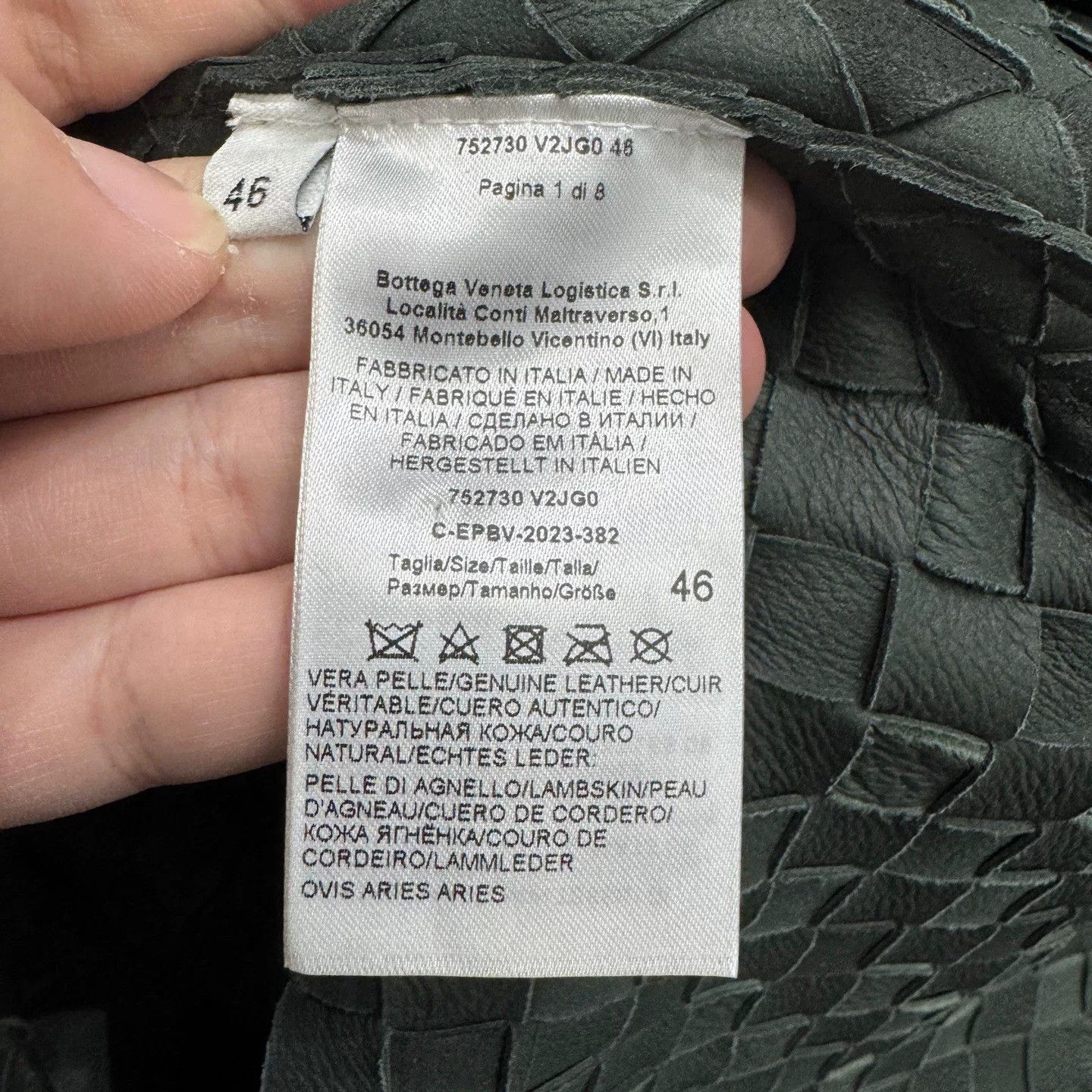 Bottega Veneta Bottega Veneta Woven Lambskin Jacket Size US L / EU 52-54 / 3 - 4 Thumbnail