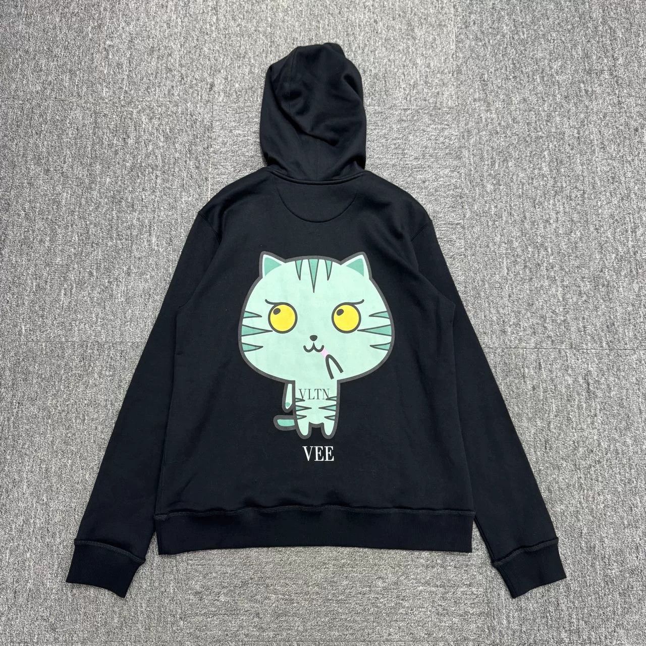 Valentino valentino cat print black hoodie Size US M / EU 48-50 / 2 - 2 Thumbnail