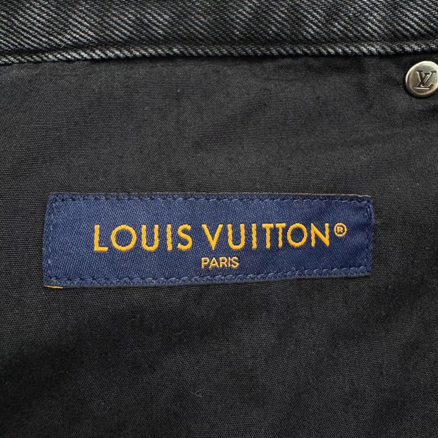 Louis Vuitton louis vuitton gradient embroidered denim pants Size US 36 / EU 52 - 4 Thumbnail