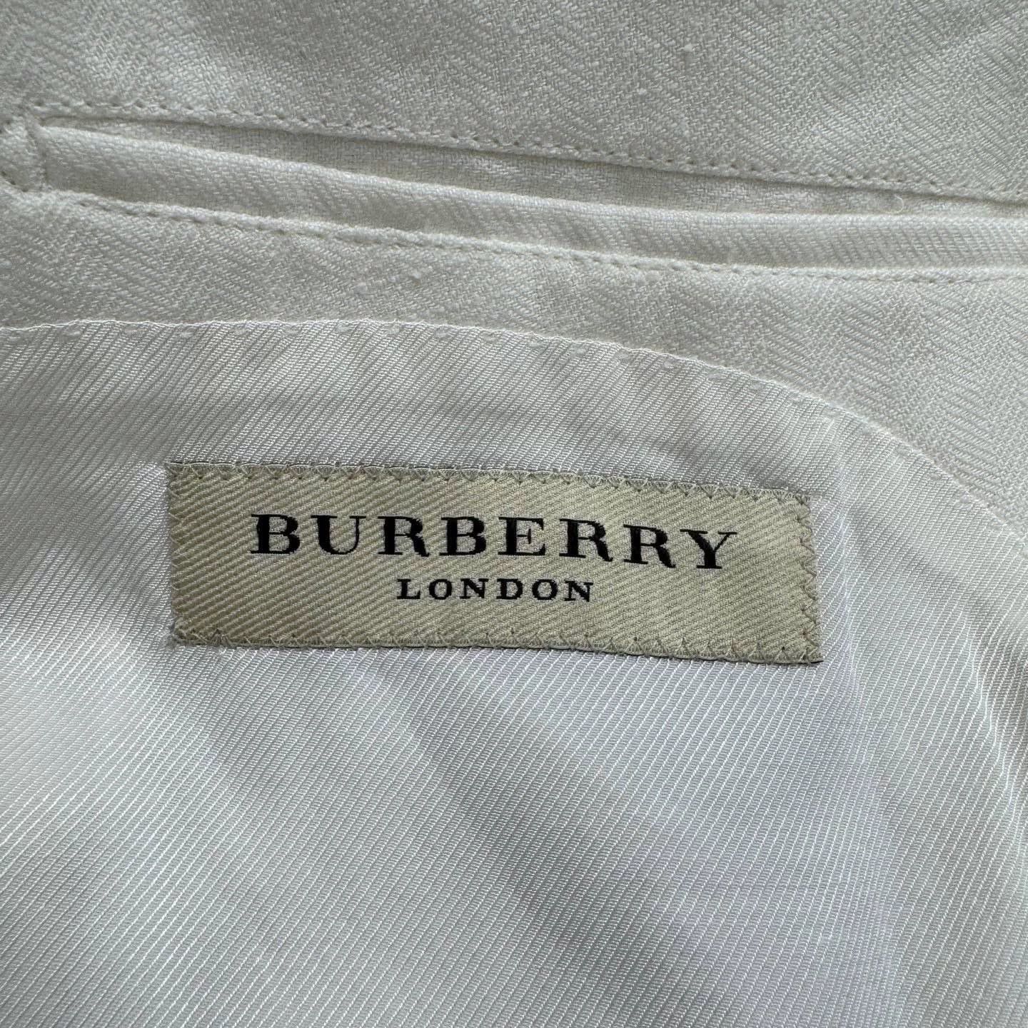 Burberry Burberry Linen Blazer Jacket Size 50 Size US L / EU 52-54 / 3 - 3 Thumbnail