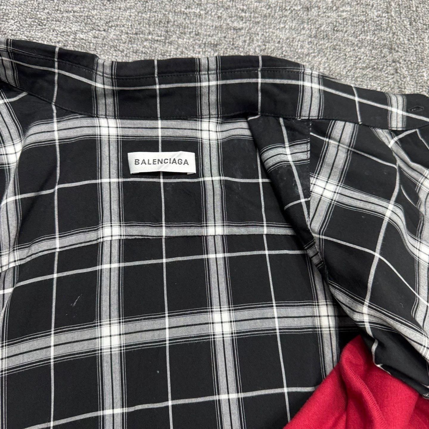 Balenciaga balenciaga two-layer shirt with checks Size US XS / EU 42 / 0 - 4 Thumbnail