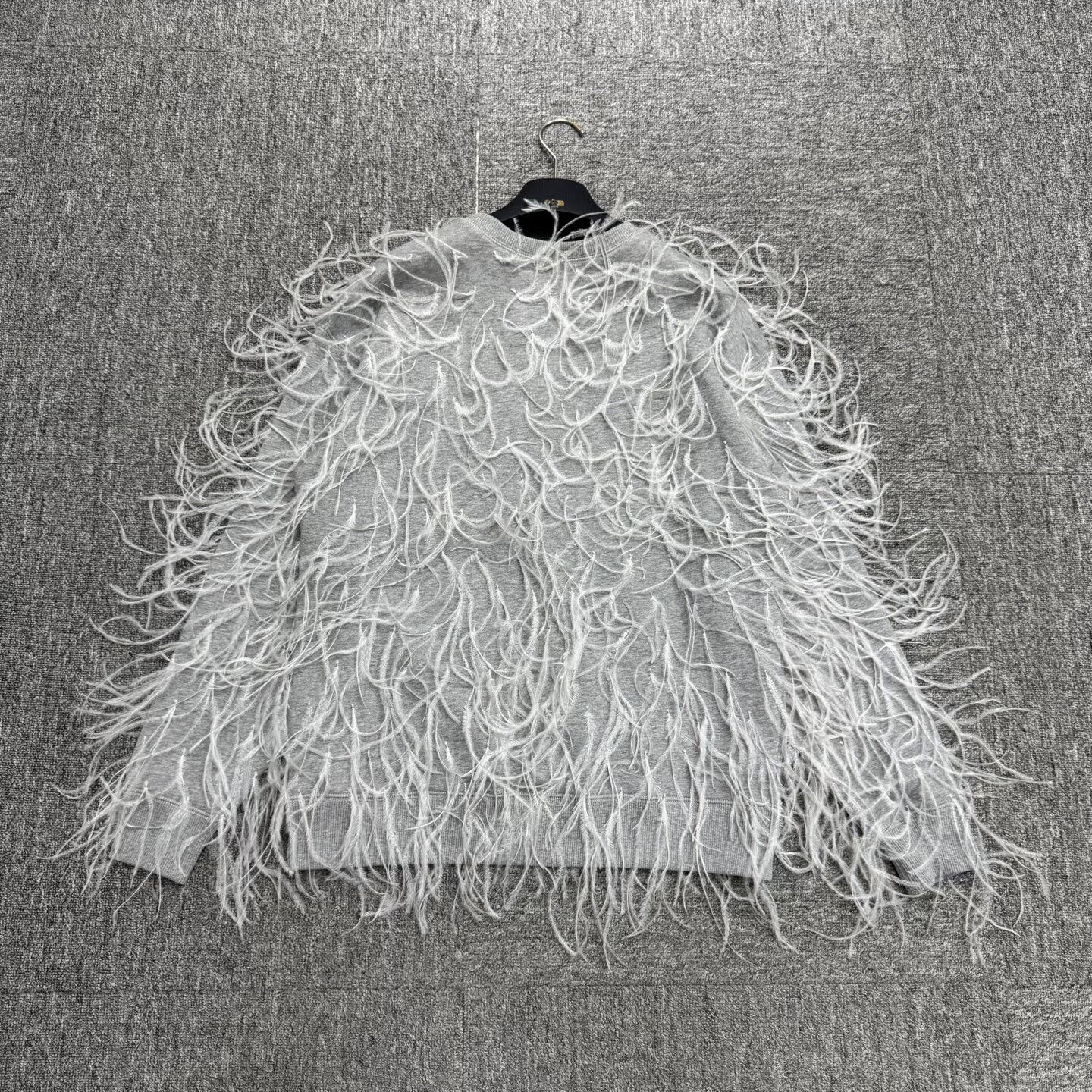 Valentino Valentino Feather Sweatshirt in Light Gray Size XS / US 0-2 / IT 36-38 - 2 Thumbnail