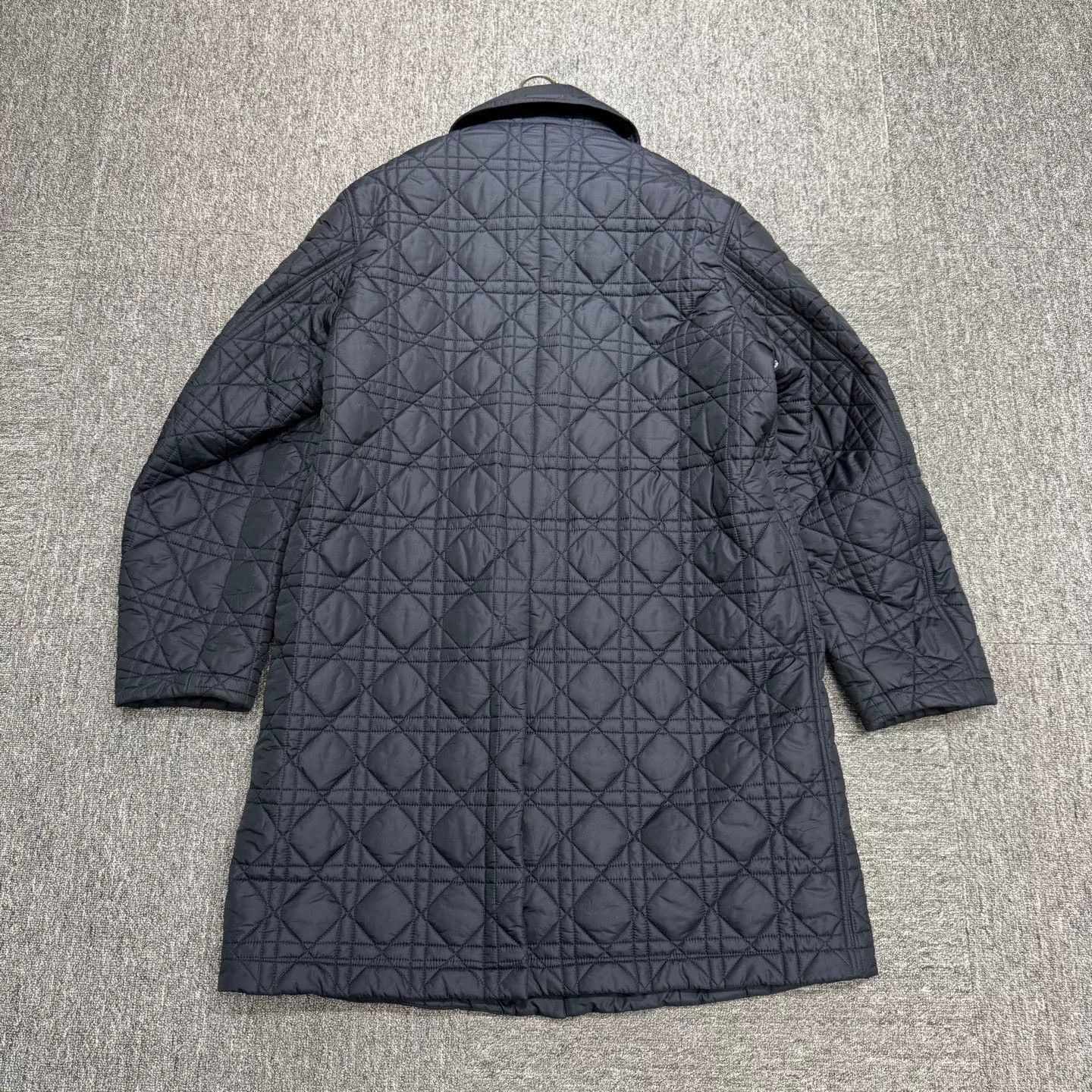 Dior dior gray quilted cotton coat Size US L / EU 52-54 / 3 - 2 Thumbnail