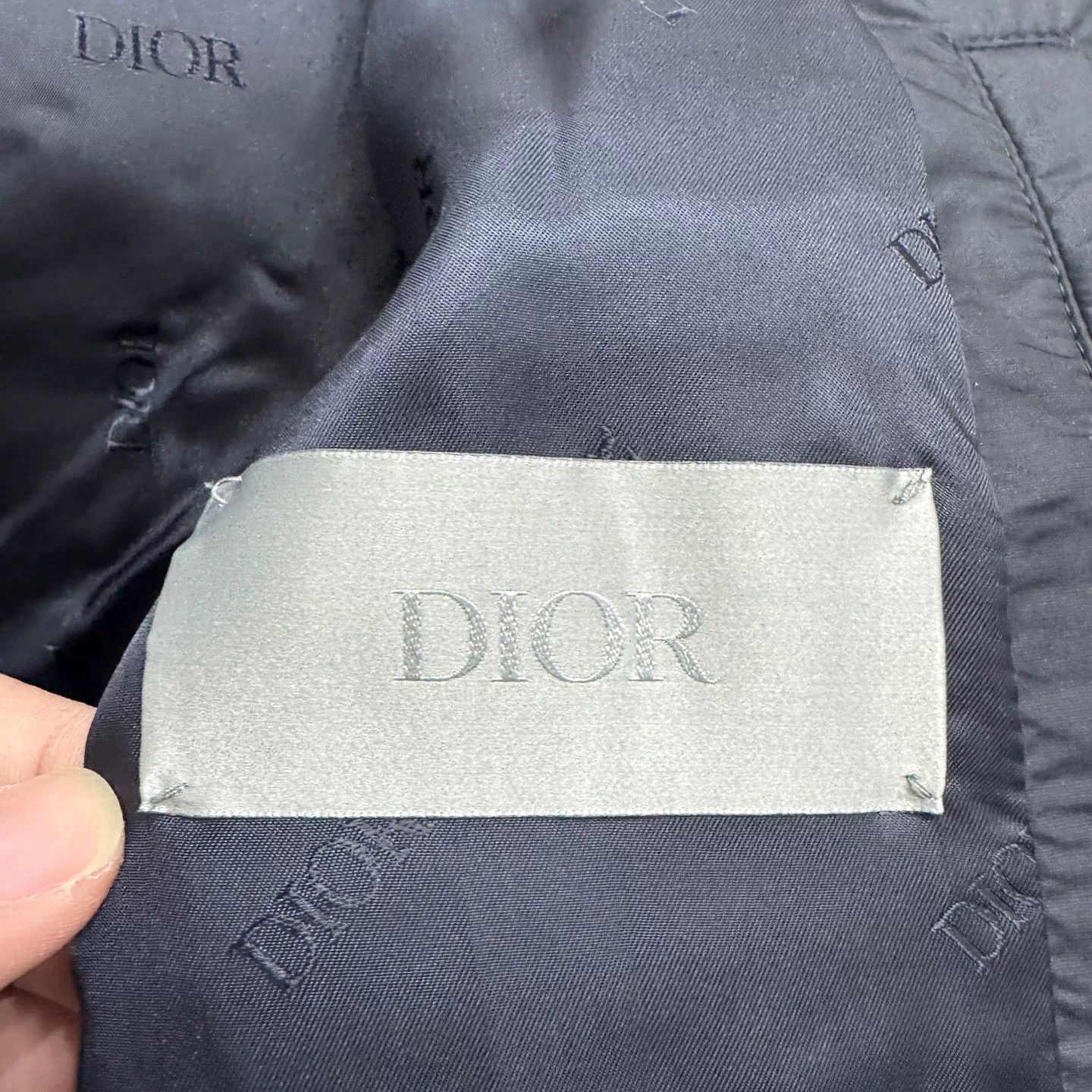 Dior dior gray quilted cotton coat Size US L / EU 52-54 / 3 - 3 Thumbnail