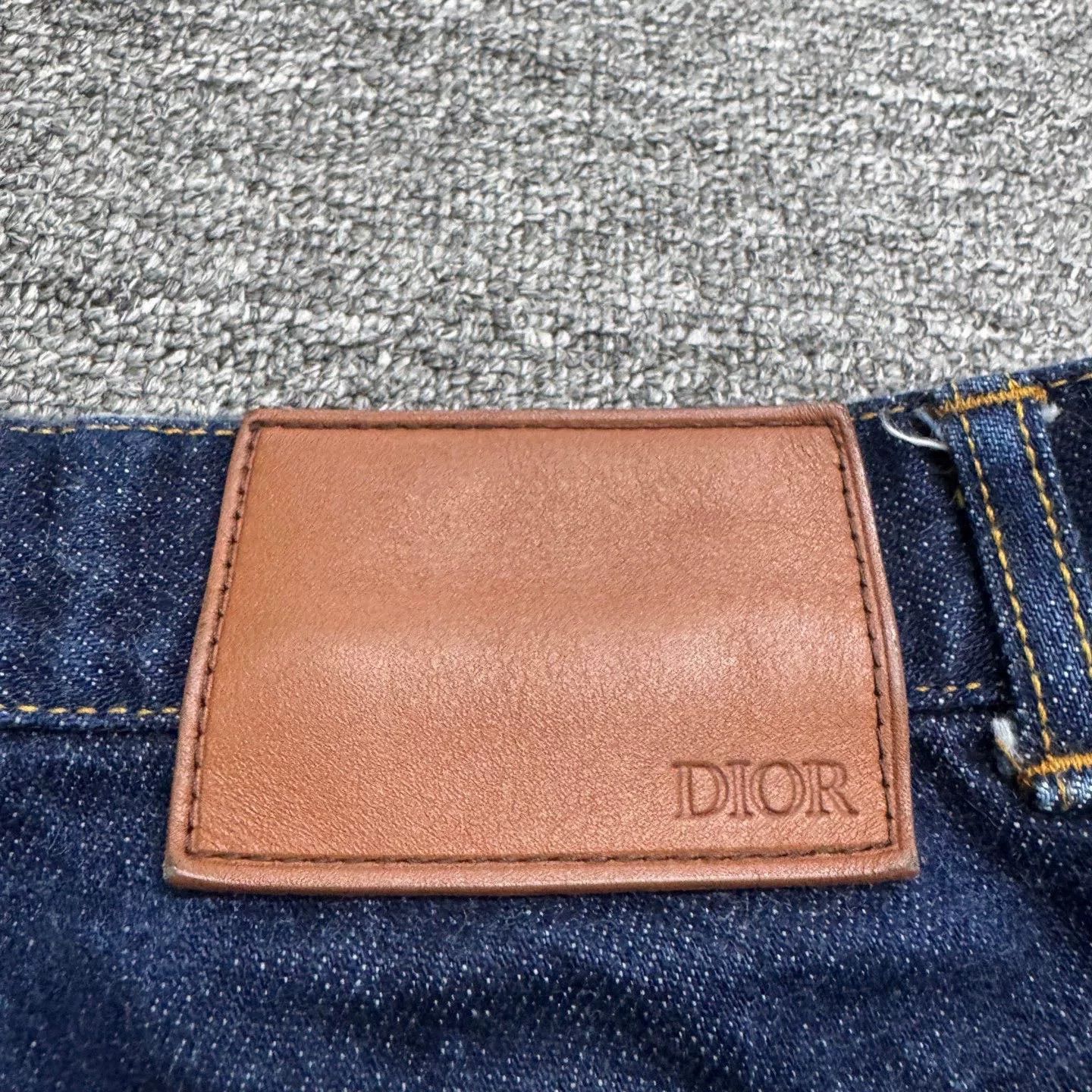 Dior Dior Dark Blue Denim Pants Size 31 Size US 31 - 3 Thumbnail
