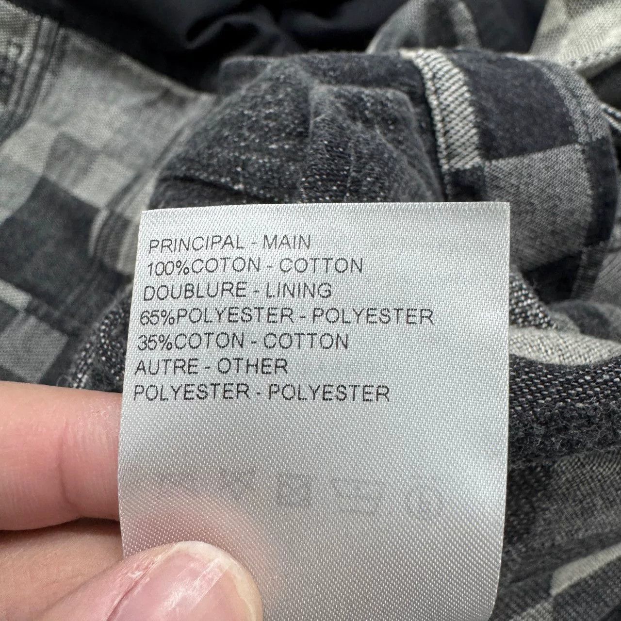 Louis Vuitton louis vuitton gray checkered denim jacket Size US L / EU 52-54 / 3 - 5 Thumbnail