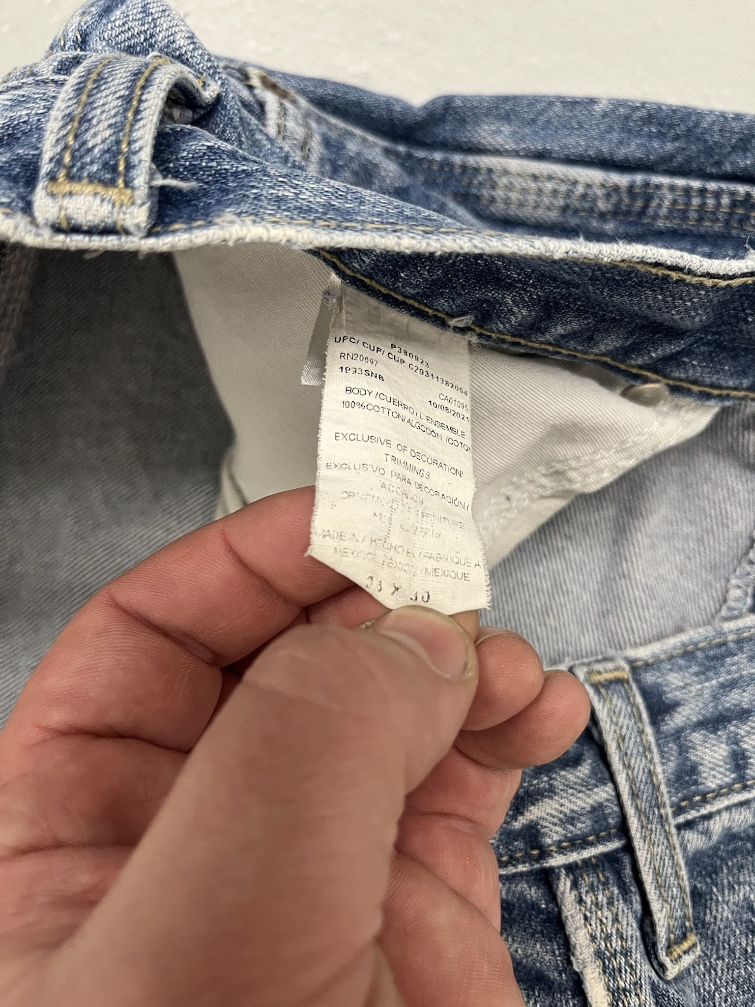 Carhartt Vintage 90s Dickies Carpenter Heavy Duty Loose Fit Jeans Size 35x28 Size US 35 - 4 Thumbnail