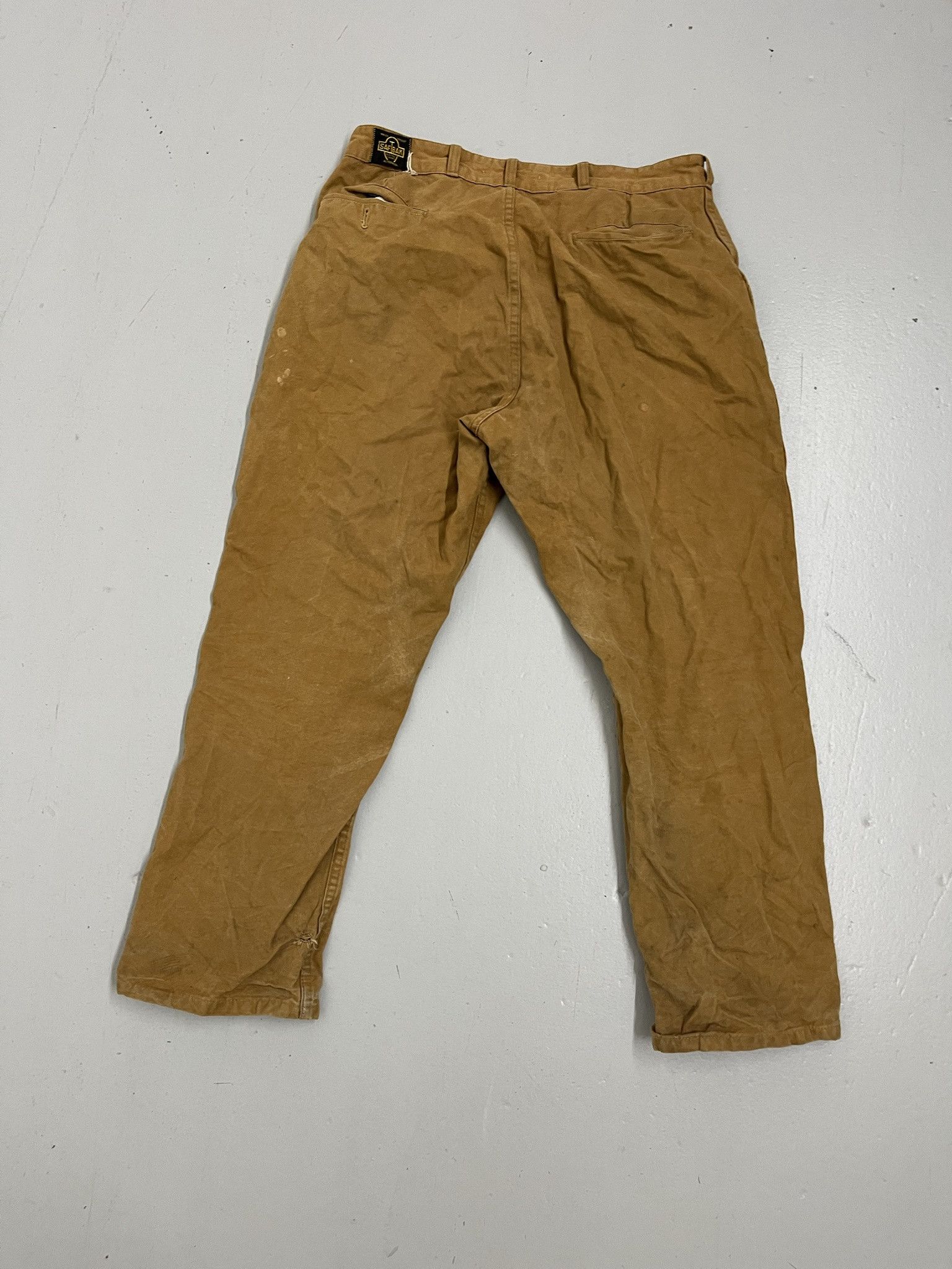 Vintage Vinage 70s SafTBak Distressed Canvas Hunting Pants Size 35 Size US 35 - 4 Thumbnail