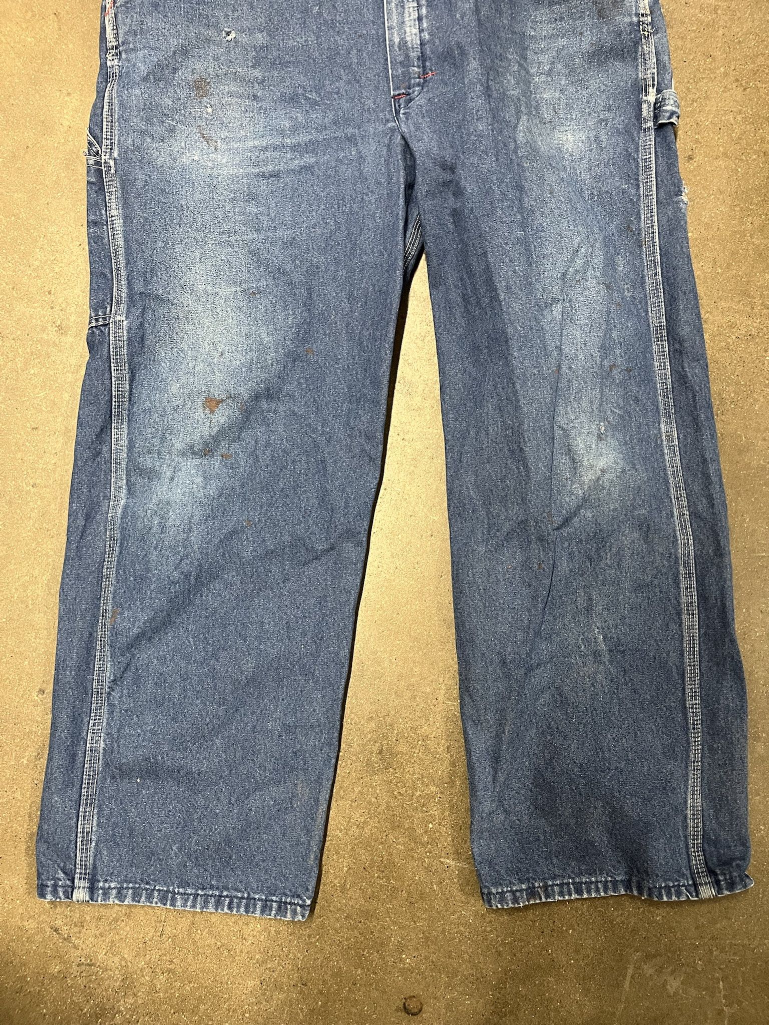 Vintage Vintage 2000s Dickies Distressed Denim Overalls Size 39 Size US 39 - 4 Thumbnail