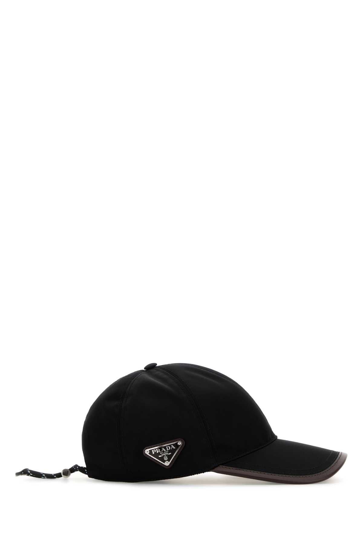 Prada Black Re-Nylon Baseball Cap Size ONE SIZE - 2 Thumbnail