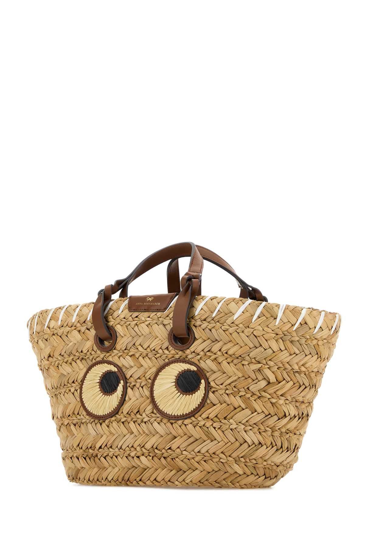 Anya Hindmarch Raffia Small Paper Eyes Shopping Bag Size ONE SIZE - 2 Thumbnail