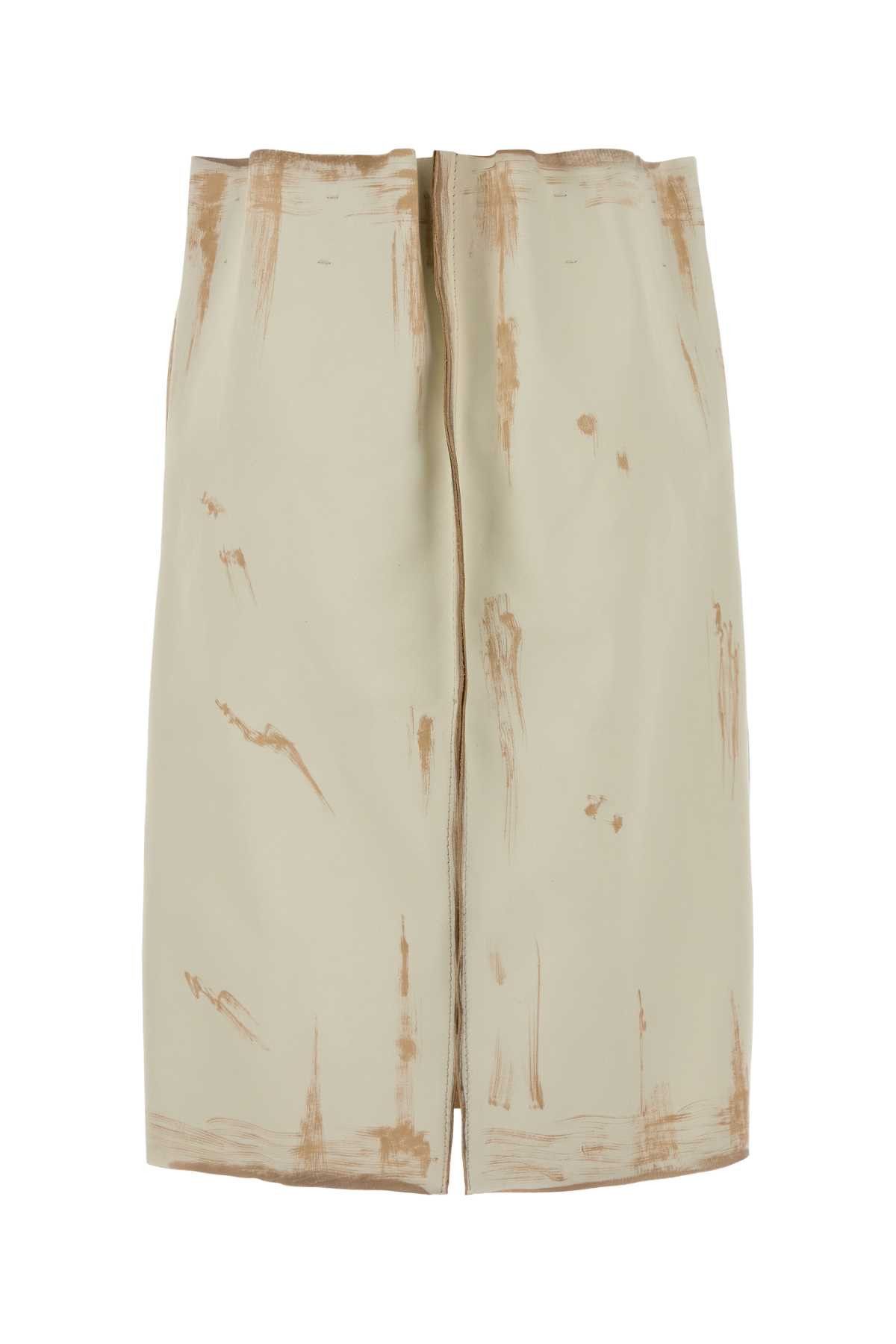 Prada Sand Leather Skirt Size 28" / US 6 / IT 42 - 2 Thumbnail