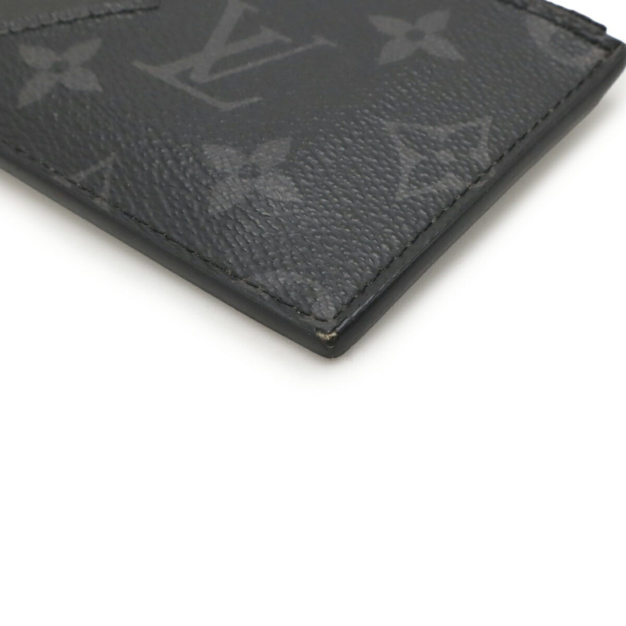 Louis Vuitton LOUIS VUITTON Taiga Rama Monogram Eclipse Coin and Card Holder, Case, Wallet, Purse, Noir, M30271 Size ONE SIZE - 4 Thumbnail