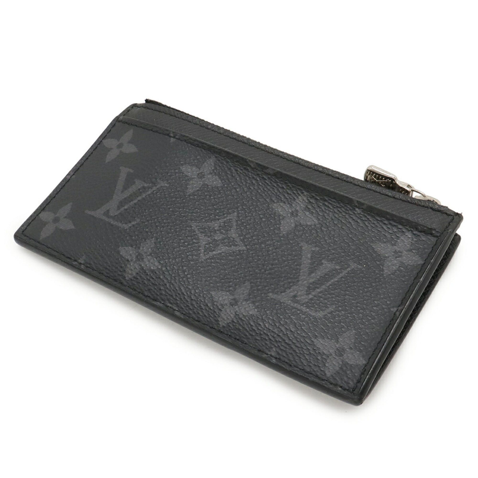 Louis Vuitton LOUIS VUITTON Taiga Rama Monogram Eclipse Coin and Card Holder, Case, Wallet, Purse, Noir, M30271 Size ONE SIZE - 3 Thumbnail