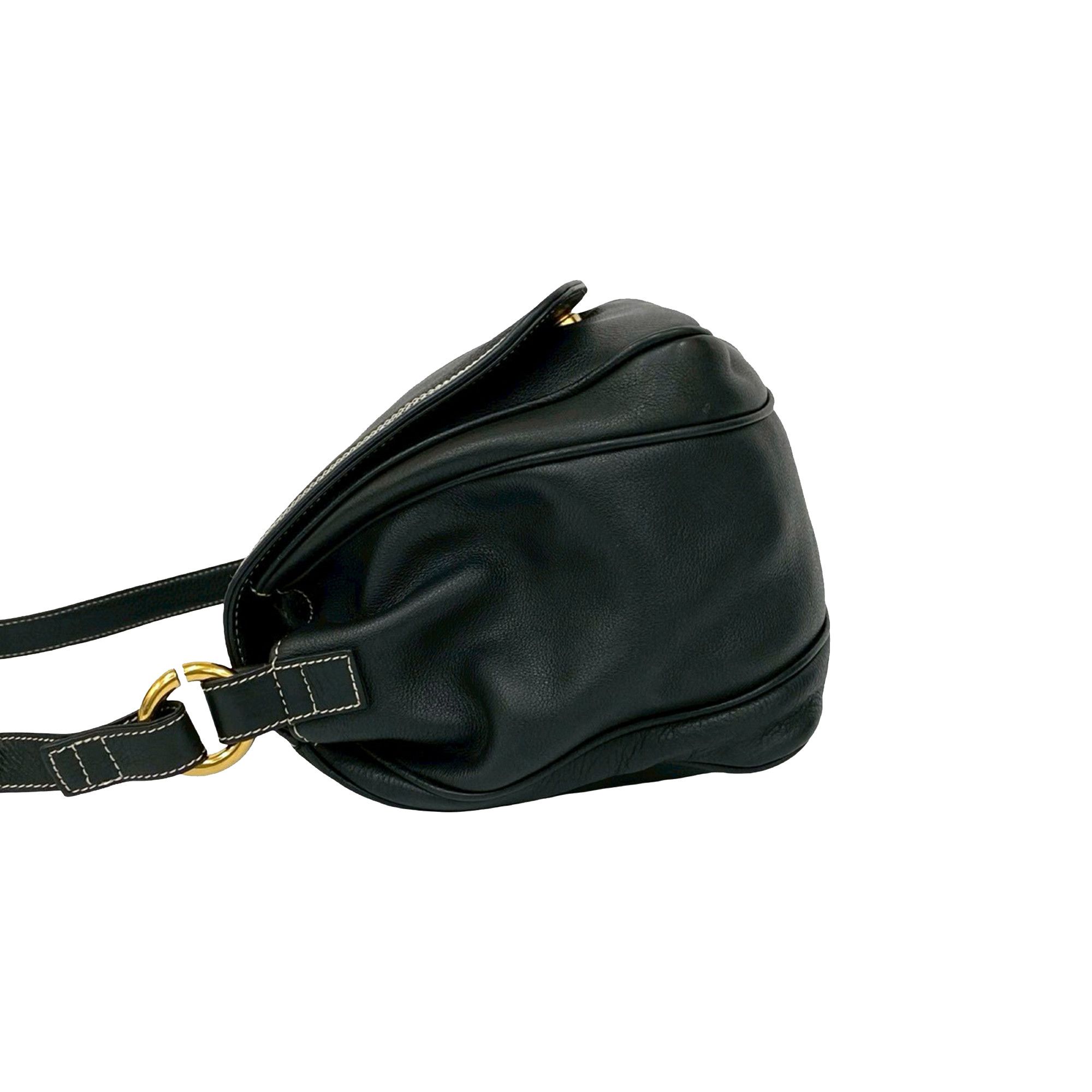 Loewe LOEWE Leather Anagram Flap Crossbody Size ONE SIZE - 8 Thumbnail