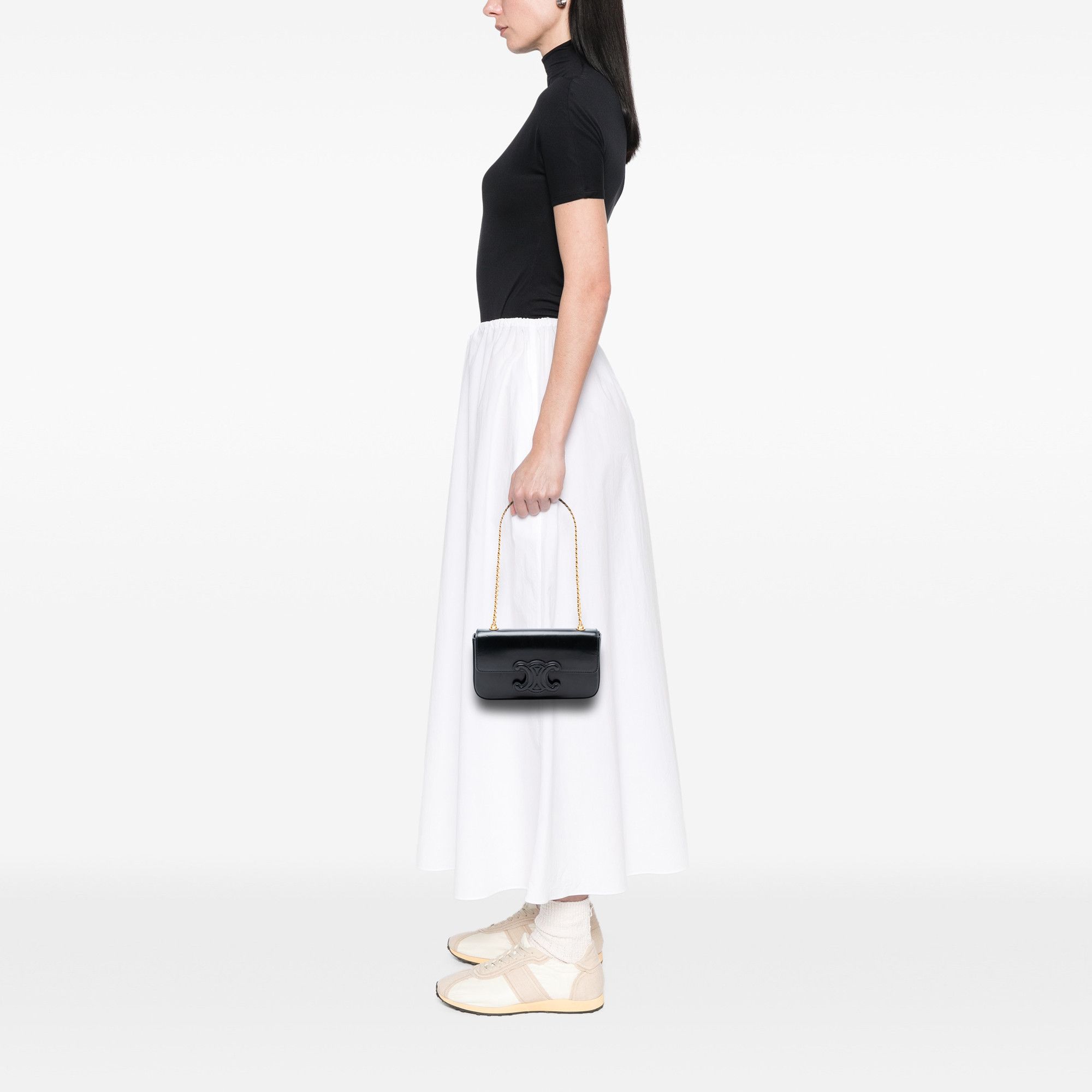 Celine Celine Smooth Calfskin Cuir Triomphe Chain Shoulder Bag Size ONE SIZE - 7 Thumbnail