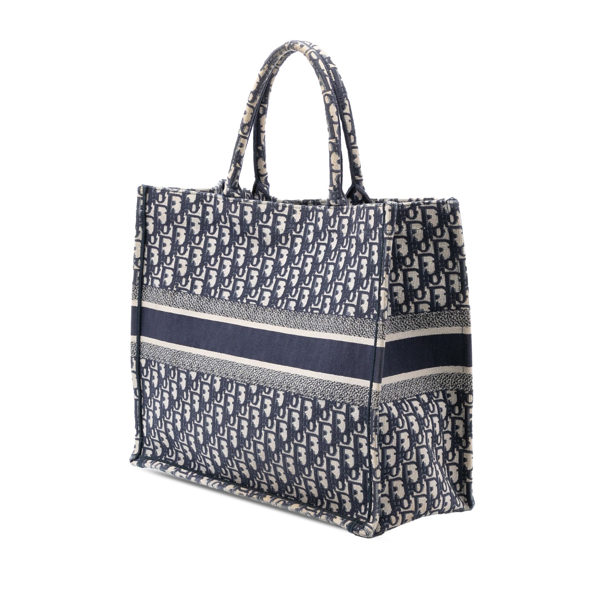 Dior Dior Large Oblique Embroidered Canvas Book Tote Size ONE SIZE - 2 Thumbnail