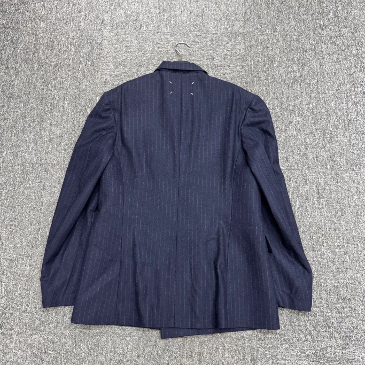 Maison Margiela Maison Margiela Striped Wool Blazer Size US L / EU 52-54 / 3 - 2 Thumbnail