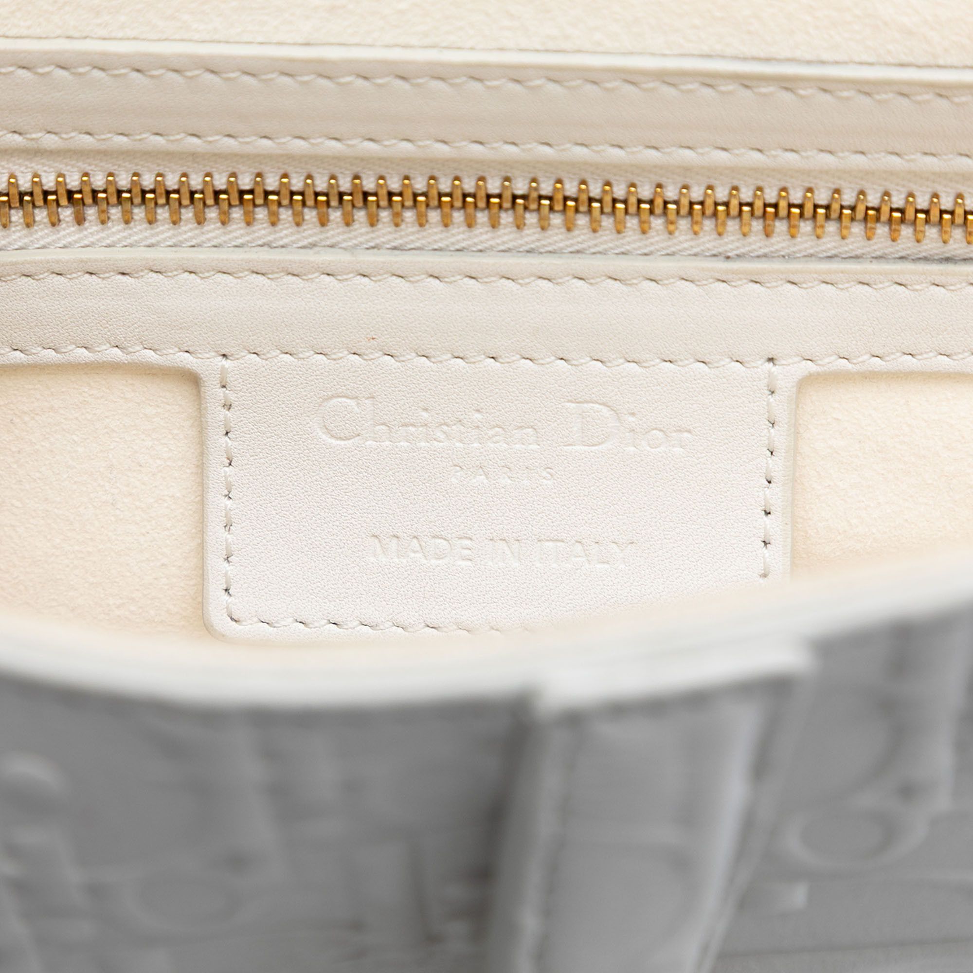 Dior Dior Oblique Embossed Calfskin Saddle Bag Size ONE SIZE - 4 Thumbnail